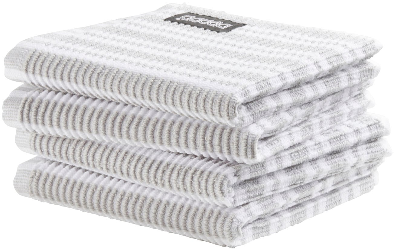 DDDDD Spültuch »Stripe, 30x30 cm, aus 100% Baumwolle«, (Set, 4 tlg.), mit luxuriöser Rippenstruktur und optimale Feuchtigkeitsaufnahme
