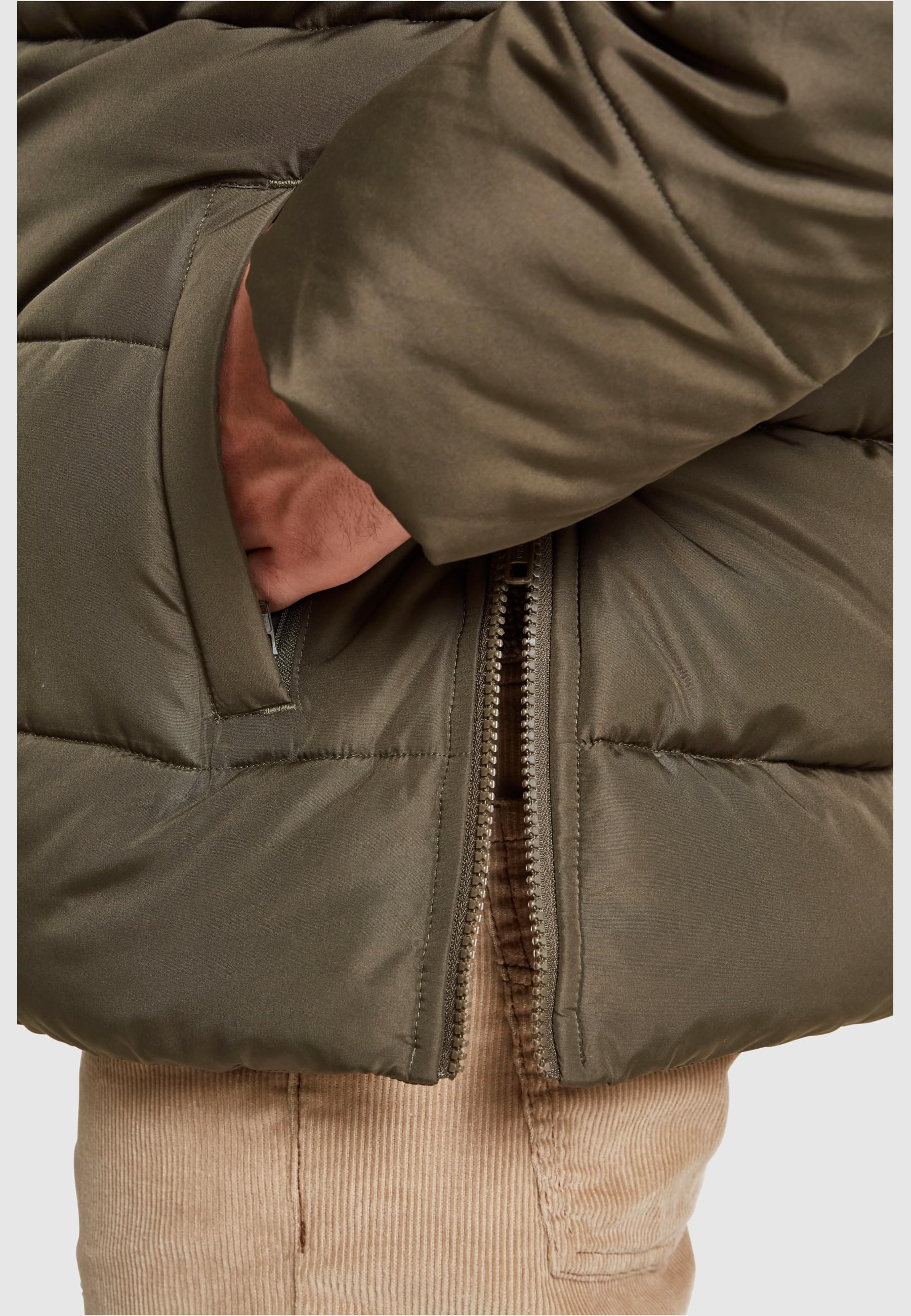 URBAN CLASSICS Winterjacke »Urban Classics Herren Pull Over Puffer Jacket«, (1 St.), mit Kapuze