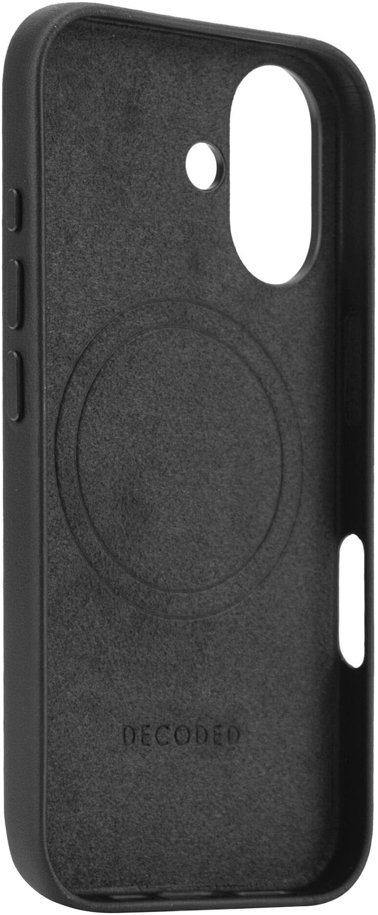 DECODED Smartphone-Hülle »Leather Backcover iPhone 16«, iPhone 16, 15,5 cm (6,1 Zoll)