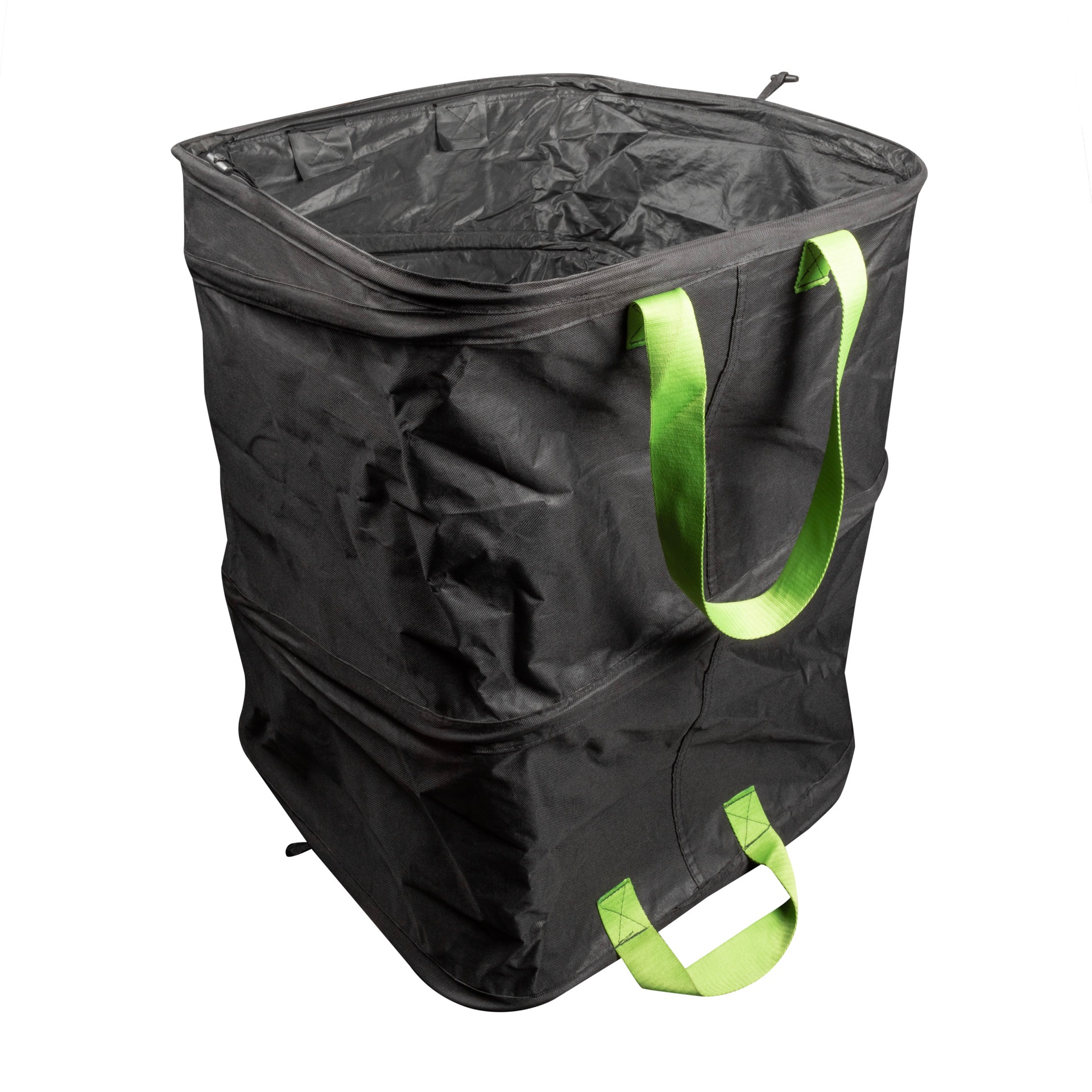 Windhager Gartensack "Pop-up Square aus hochwertigem Oxford 600D Gewebe" 1 tlg. selbststehender Laubsack 180 Liter, Gartenabfallsack wiederverwendbar