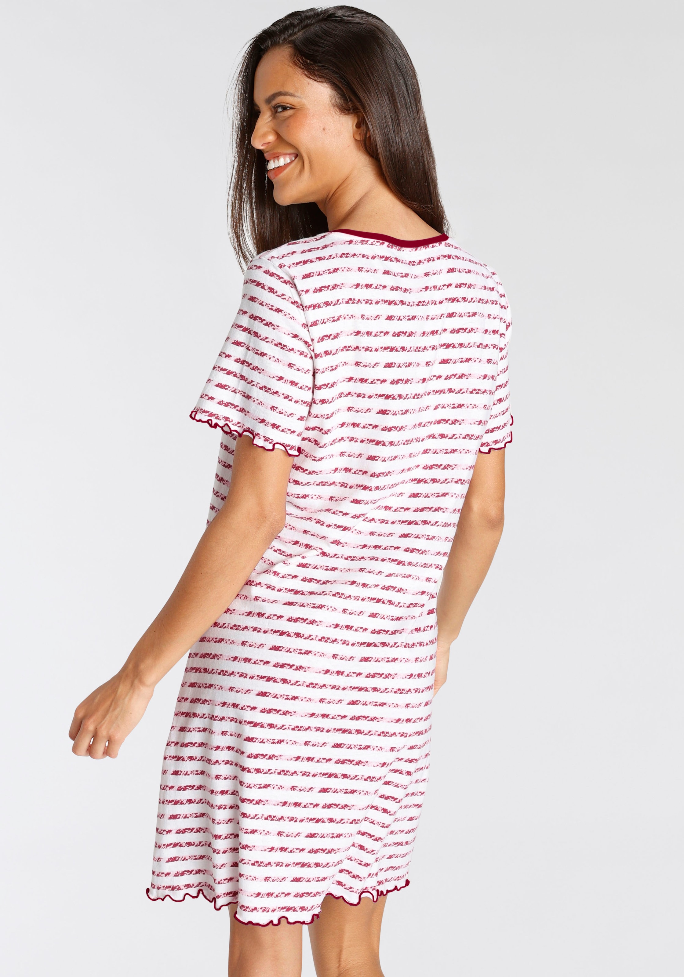 Vivance Dreams Sleepshirt, mit Kräuselsaum online bestellen | BAUR