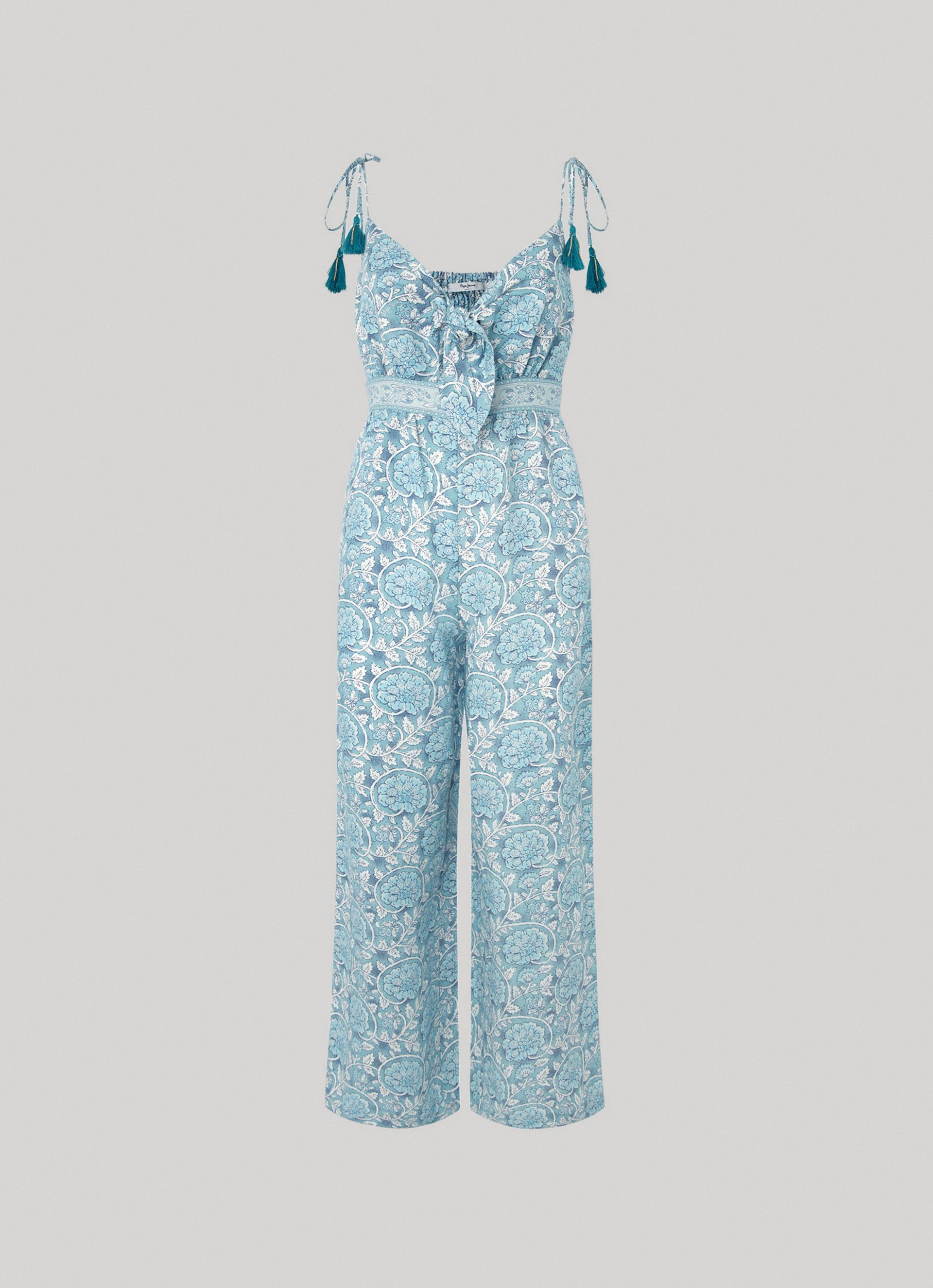 Pepe Jeans Overall »MATILDE«, mit floralem Alloverprint in sommerlicher Qualität mit Leinen