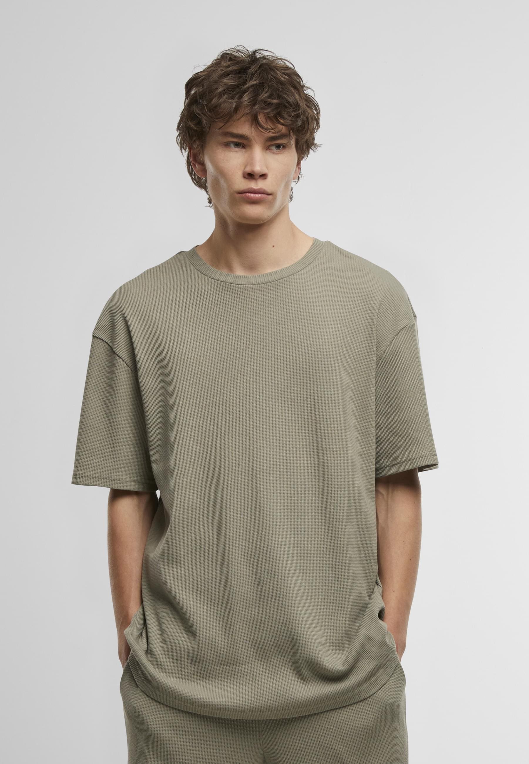 URBAN CLASSICS T-Shirt »Urban Classics Herren Waffle Tee«, (1 tlg.)