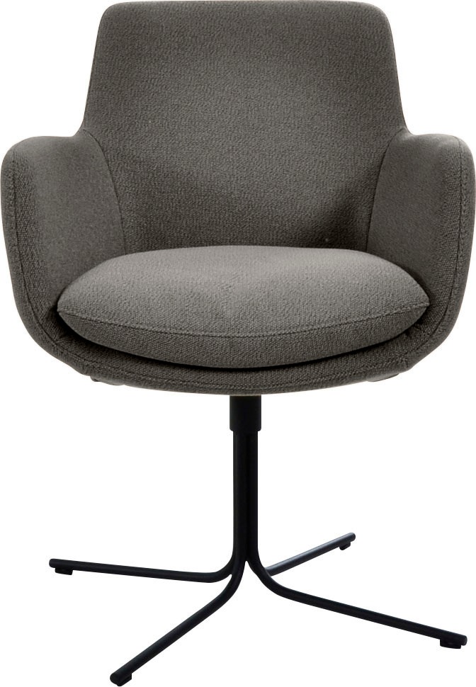 K+W Komfort & Wohnen Drehstuhl "Pego" () filigranem 4-Fuß-Gestell in schwar günstig online kaufen