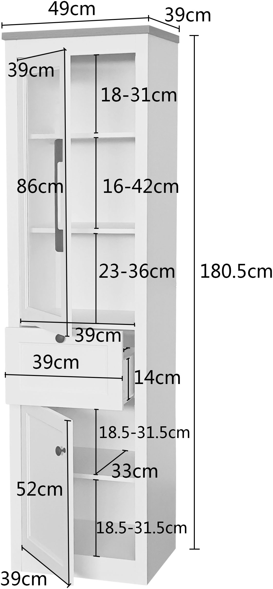 OTTO home Vitrine »Ismund«