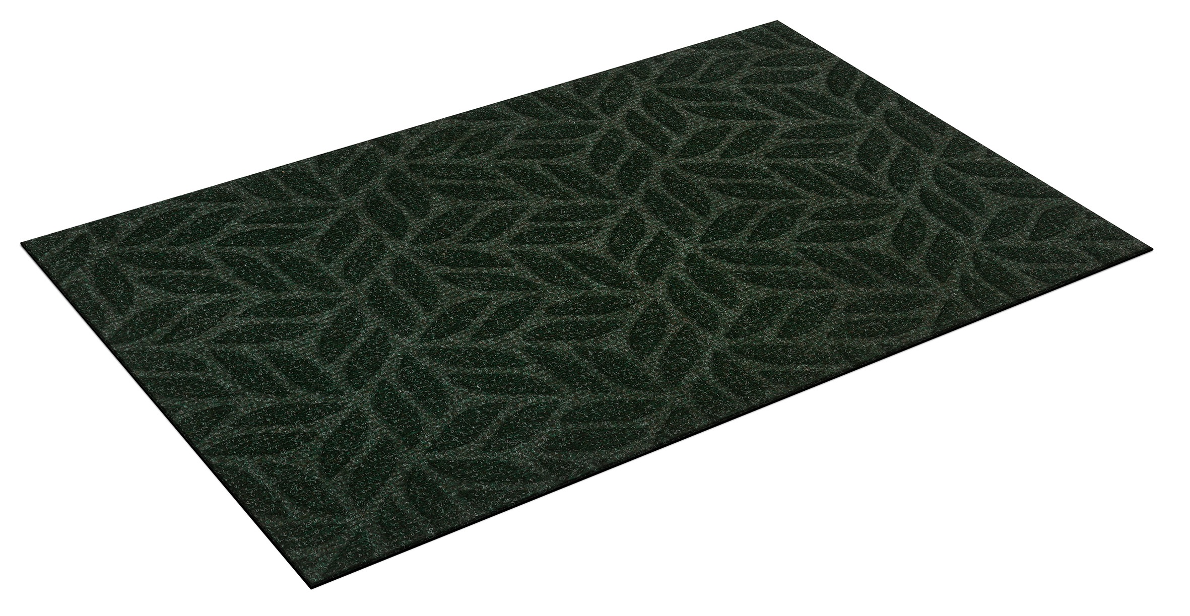 wash+dry by Kleen-Tex Fußmatte »Leaves midnight green«, rechteckig, 8 mm Höhe