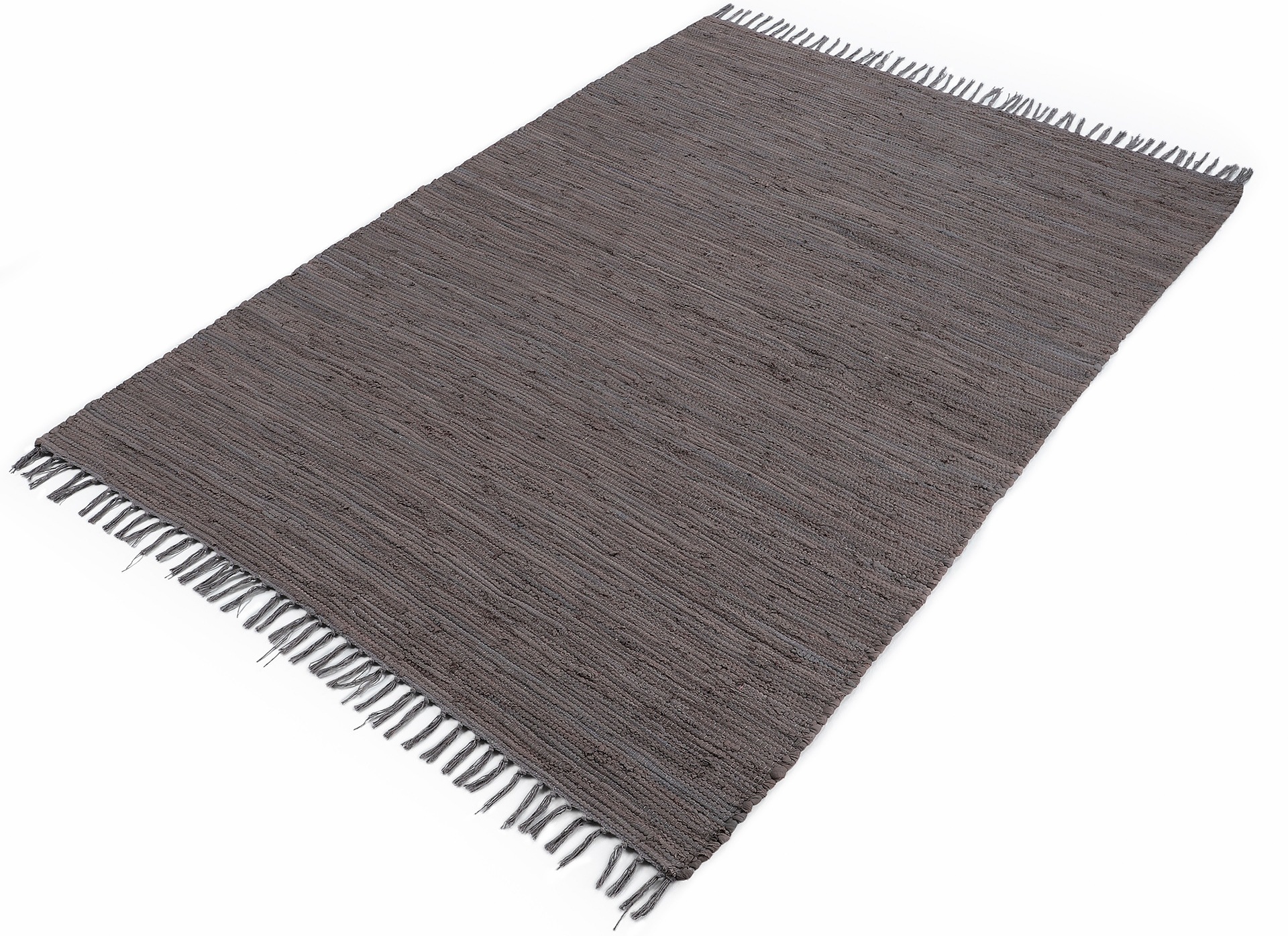 Thumbnail - carpetfine Teppich "Kelim Chindi uni, auch als Läufer", rechteckig, 5 mm Höhe, Wendeteppich, reine Baumwolle, handgewebt...