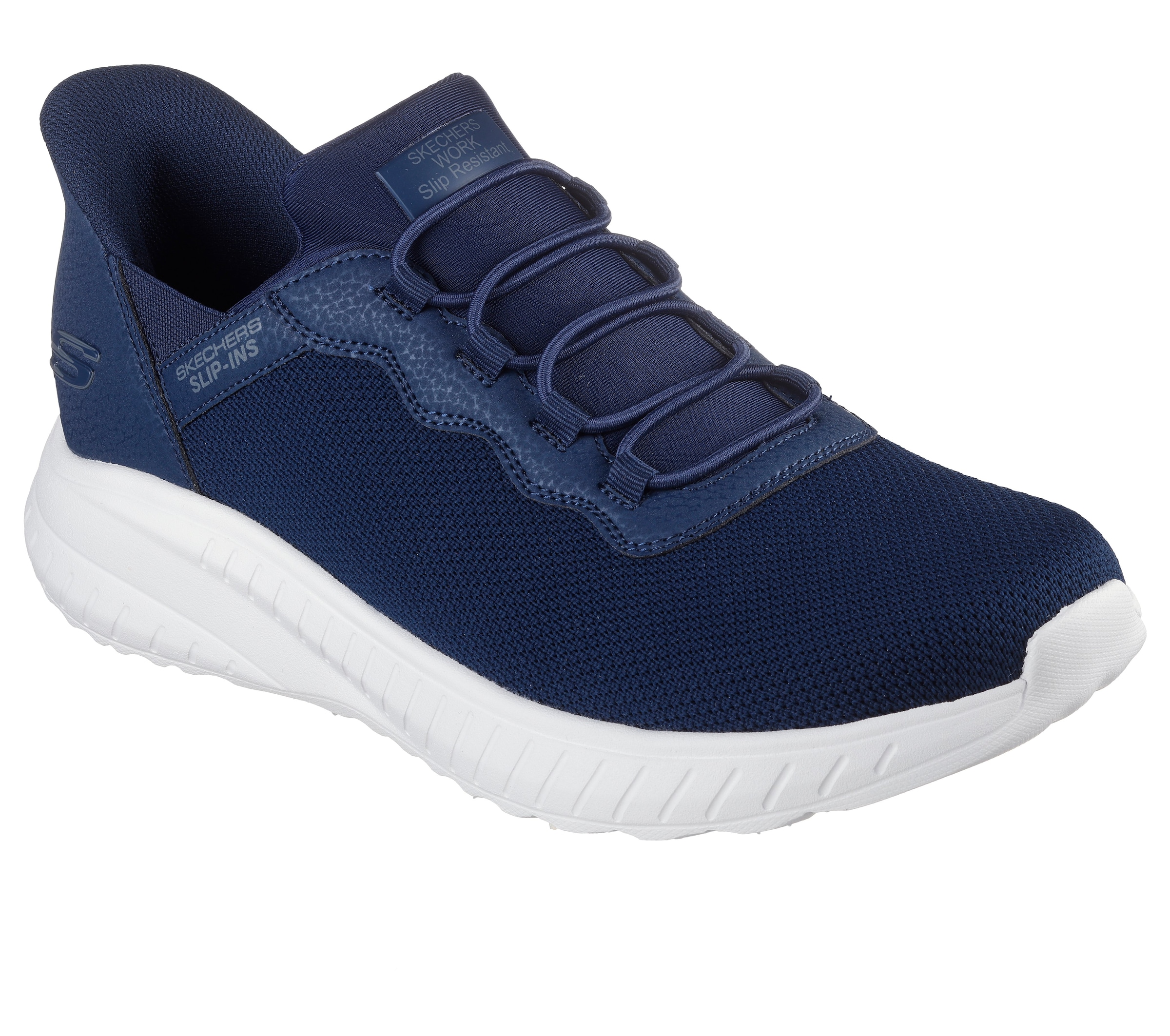 Skechers Berufsschuh "SQUAD CHAOS SR-STIVIG" Slip-on Sneaker für den Arbeitsalltag, Maschinenwäsche