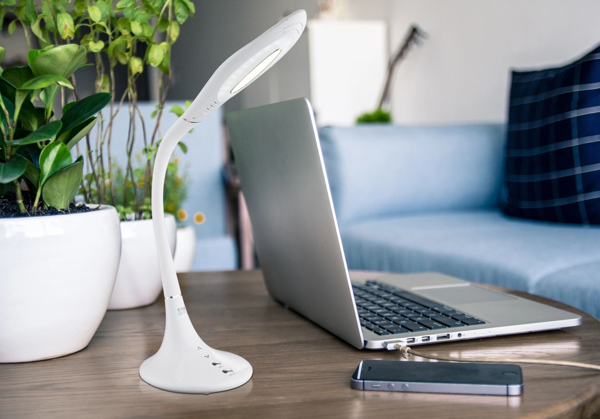 GLOBO LIGHTING LED Tischleuchte »PATTAYA« LED-Modul 1 Stk. warmweiß - kaltweiß Schreibtischlampe, Tischlampe, Büro, Arbeitszimmer