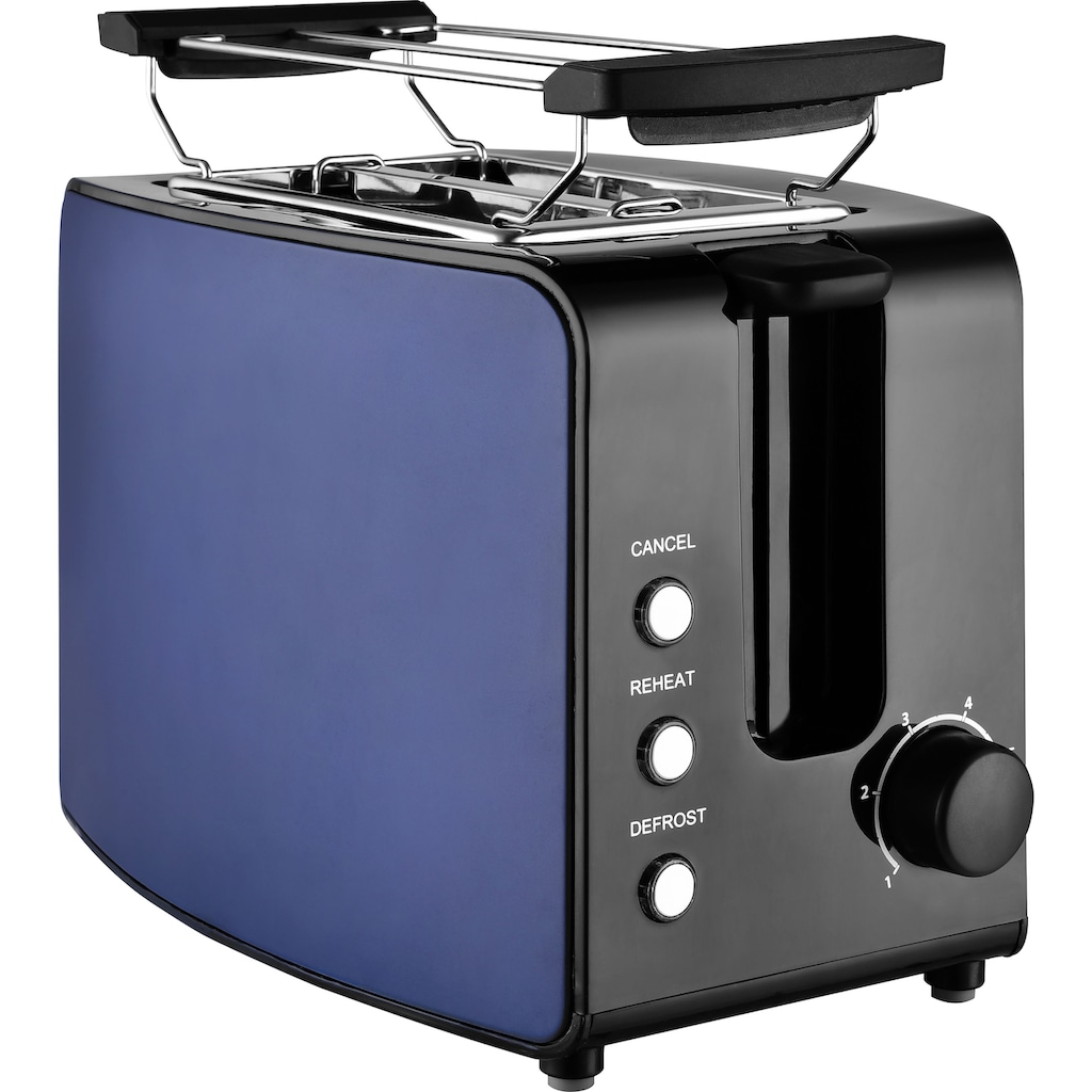 Team Kalorik Toaster »TKG TO 1220 BU«, 2 kurze Schlitze, 750 W