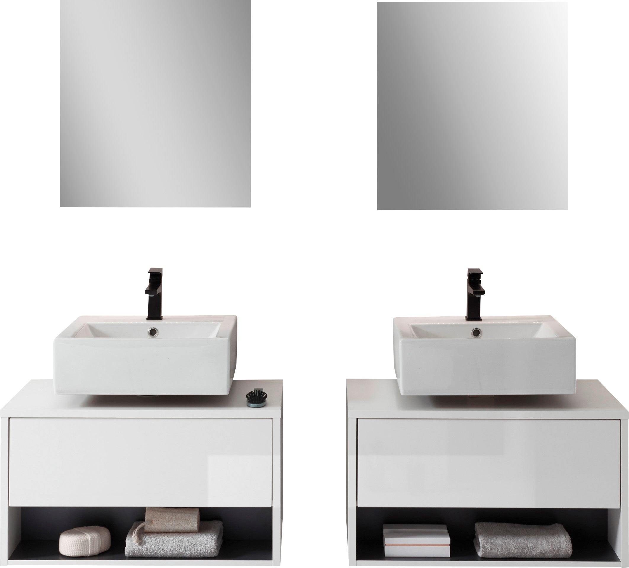 Home affaire Badmöbel-Set "Studio Line, Bad im modernen Design, 6-teiliges günstig online kaufen