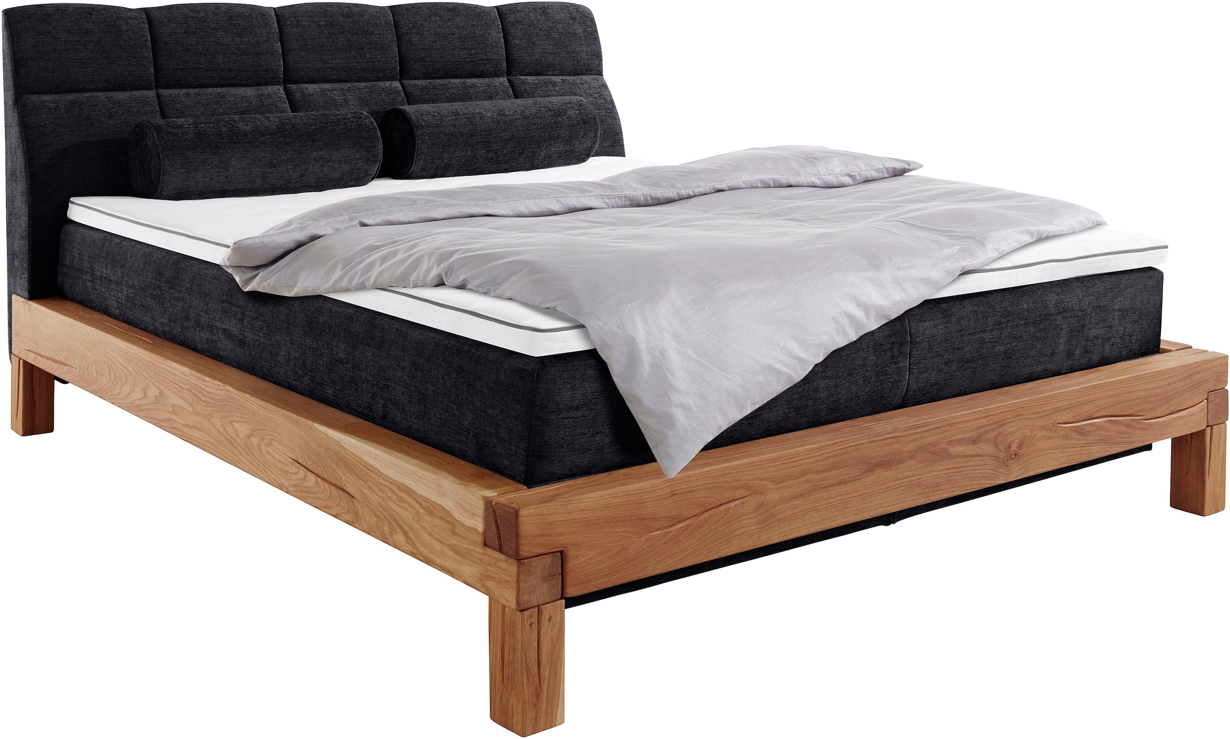 Home affaire Boxspringbett »Villads«, Liegefläche: 180/200 cm, Inside-Boxspring-Unterbau, recycelte Stoffe