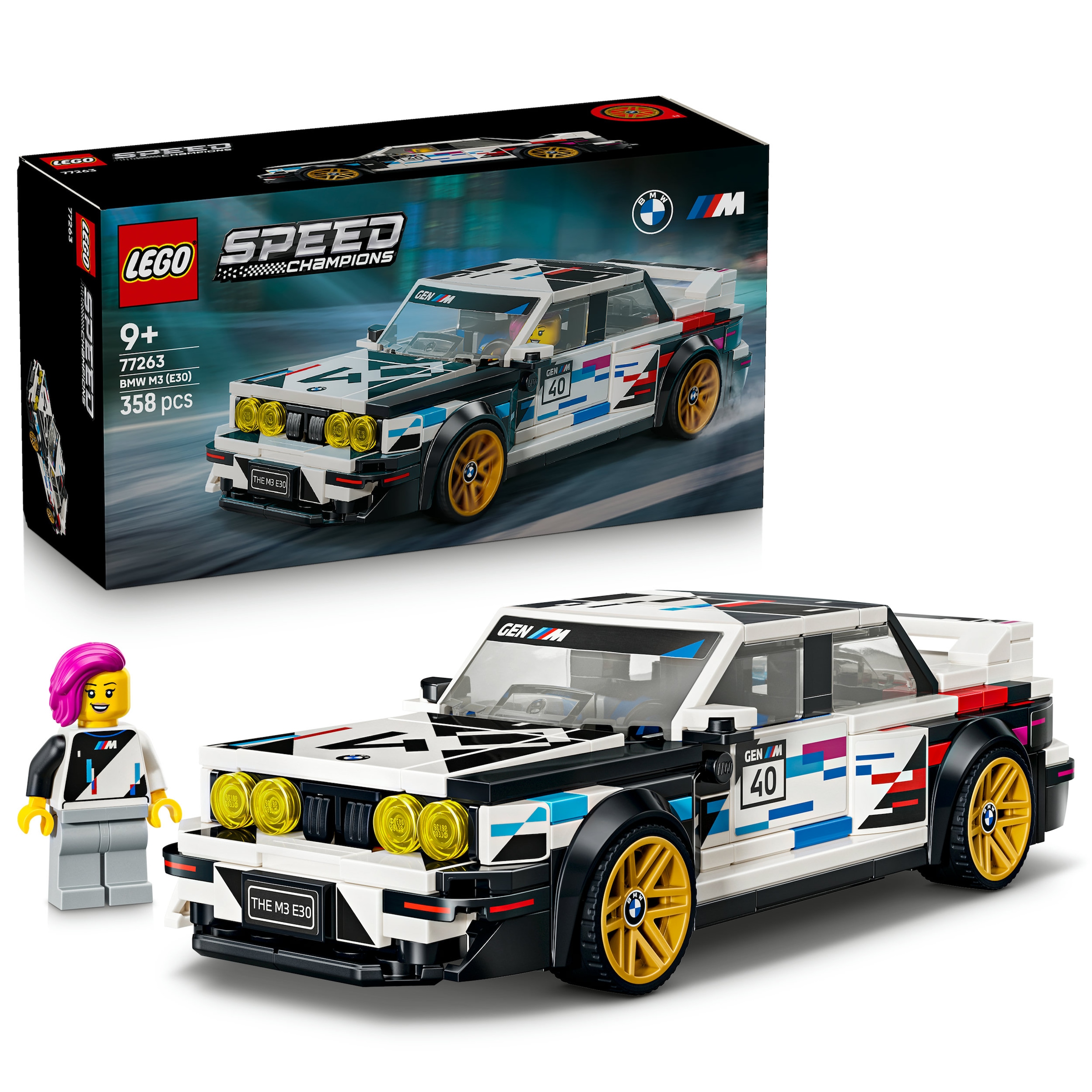 LEGO® Konstruktionsspielsteine »BMW M3 (E30) (77263), LEGO Speed Champions« Made in Europe