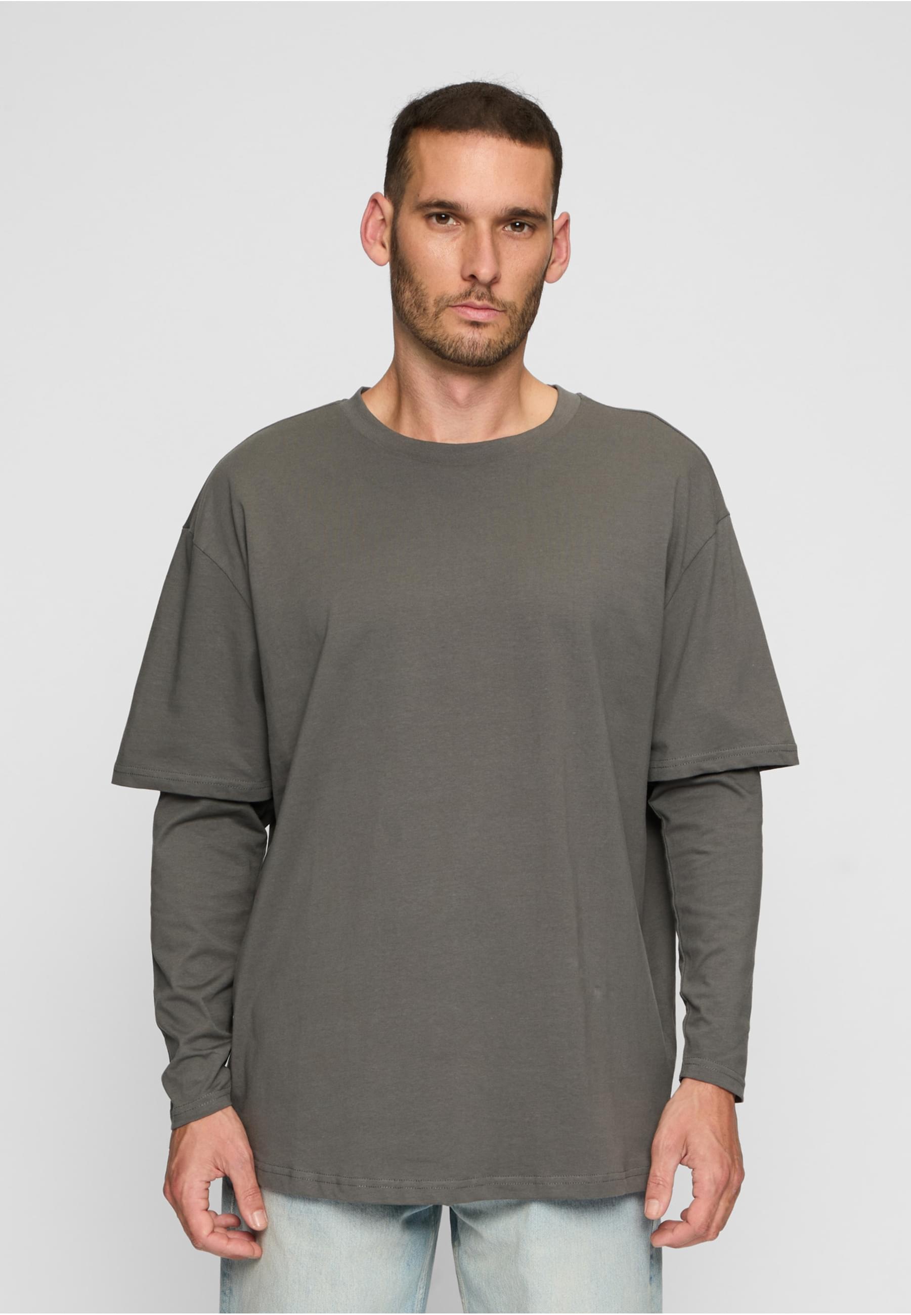 URBAN CLASSICS T-Shirt »Urban Classics Herren Oversized Shaped Double Layer LS Tee«