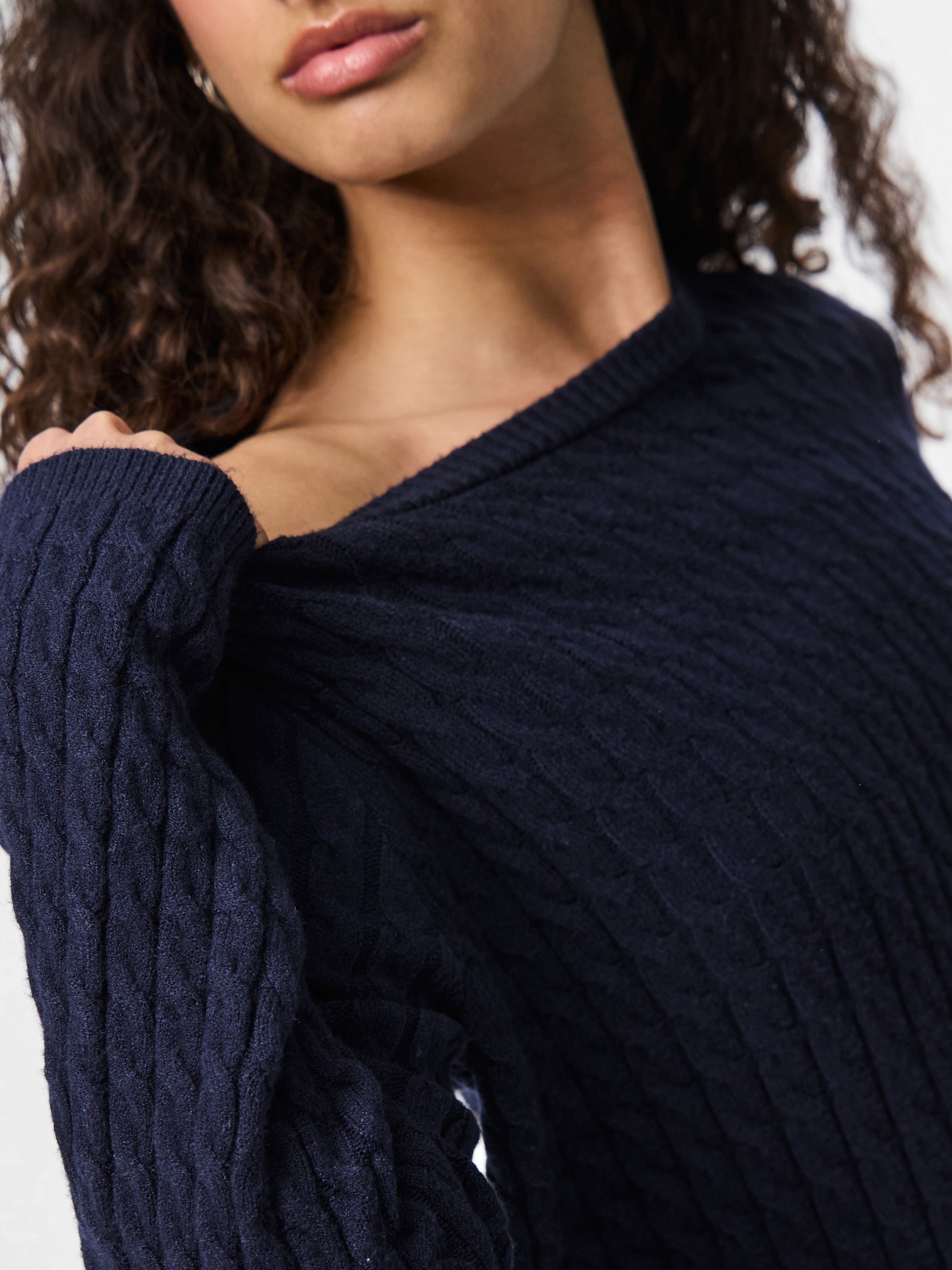pieces Strickpullover "PCFIA LS CABLE KNIT NOOS BC" günstig online kaufen