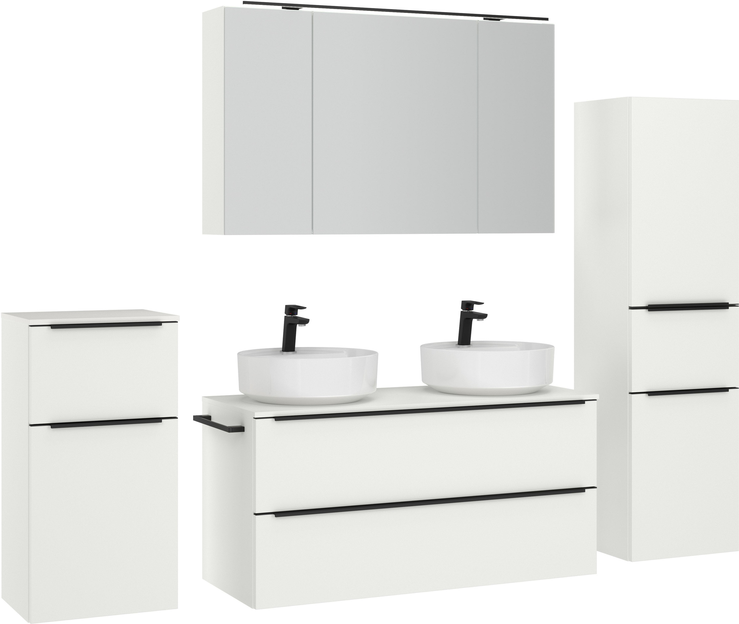 nobilia Badmöbel-Set "Alvene", (4 St., vormontiert, mit Soft-Close), inkl. günstig online kaufen