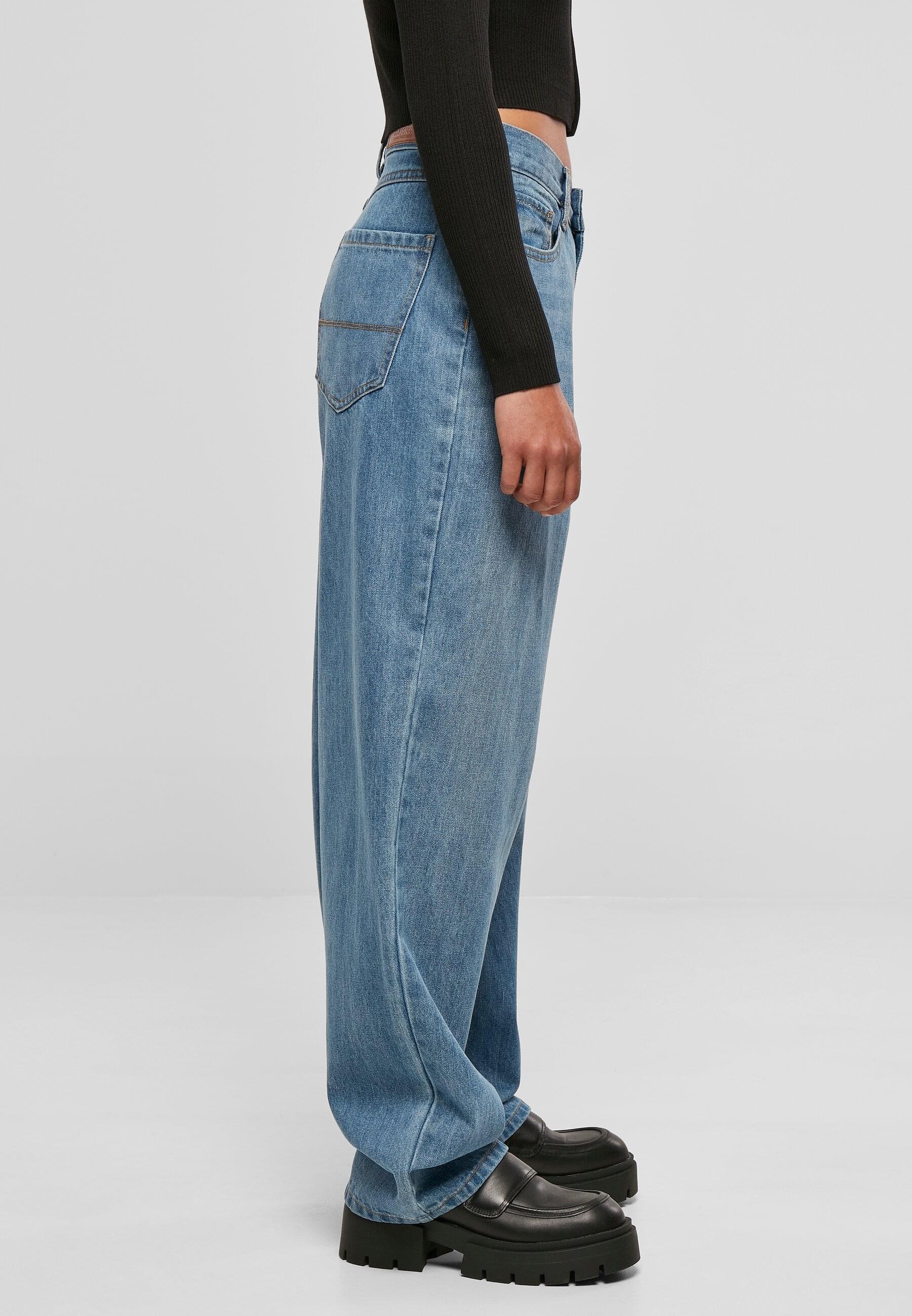 URBAN CLASSICS Bequeme Jeans »Urban Classics Damen Ladies High Waist 90´S Wide Leg Denim Pants«, (1 tlg.)