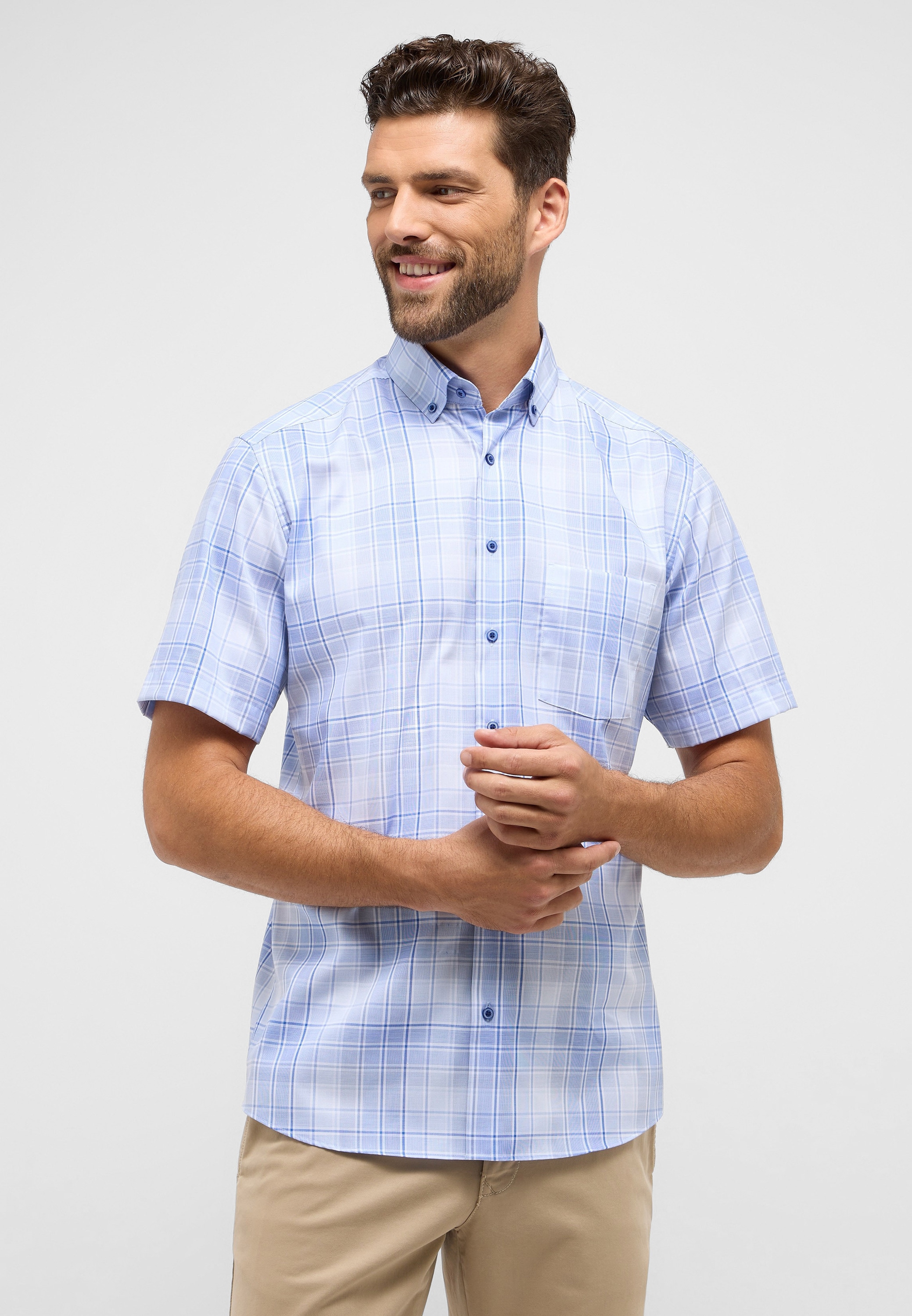 Eterna Kurzarmhemd "MODERN FIT" günstig online kaufen