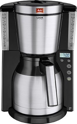 Melitta Filterkaffeemaschine »Look® Therm Timer 1011-16«, 1,25 l Kaffeekanne, Papierfilter, 1x4, mit Thermkanne und Timerfunktion