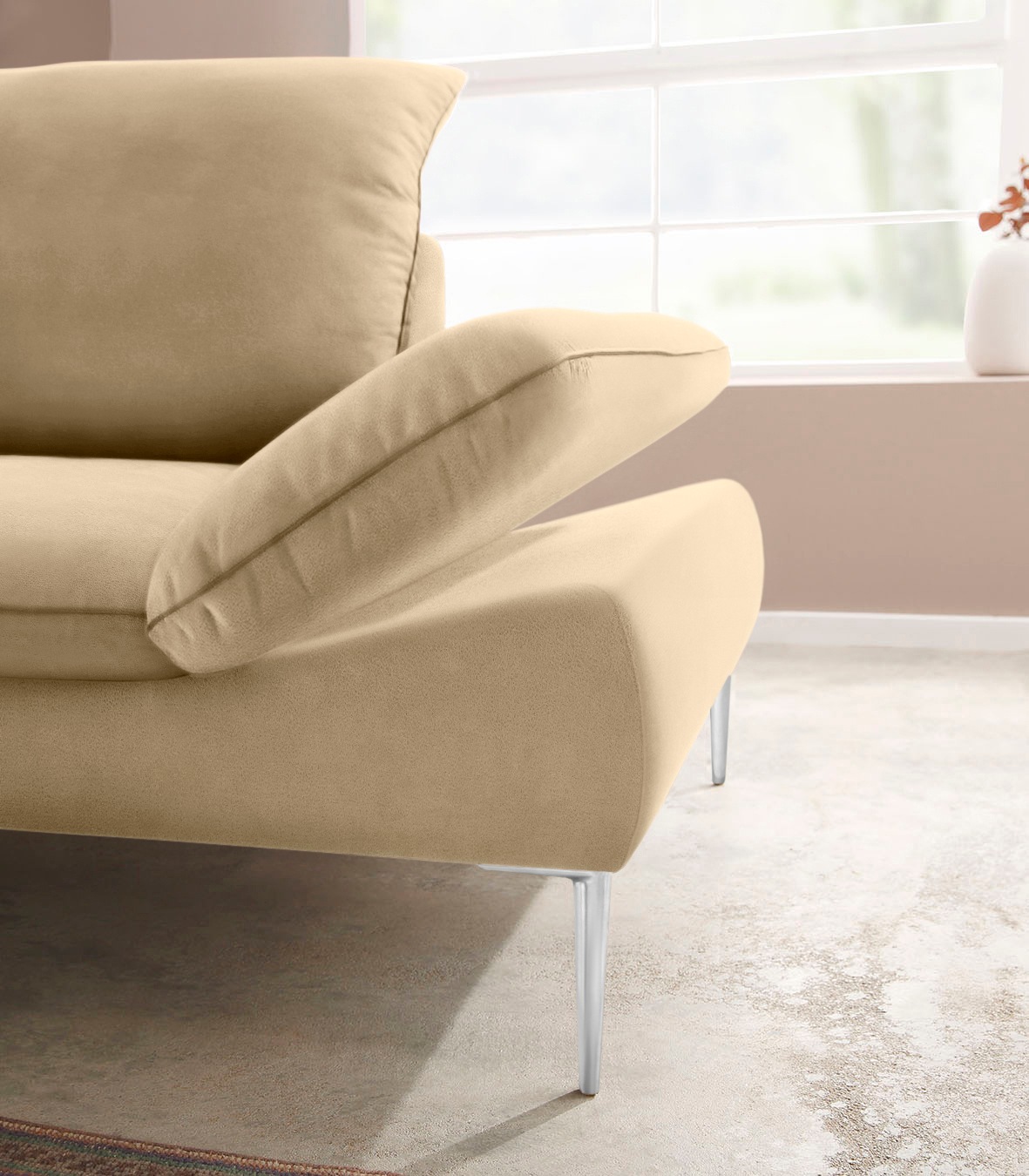 Thumbnail - W.SCHILLIG Ecksofa "enjoy&MORE, Designsofa, elegant und bequem, L-Form" mit Sitztiefenverstellung, Füße Chrom glänzend, ...