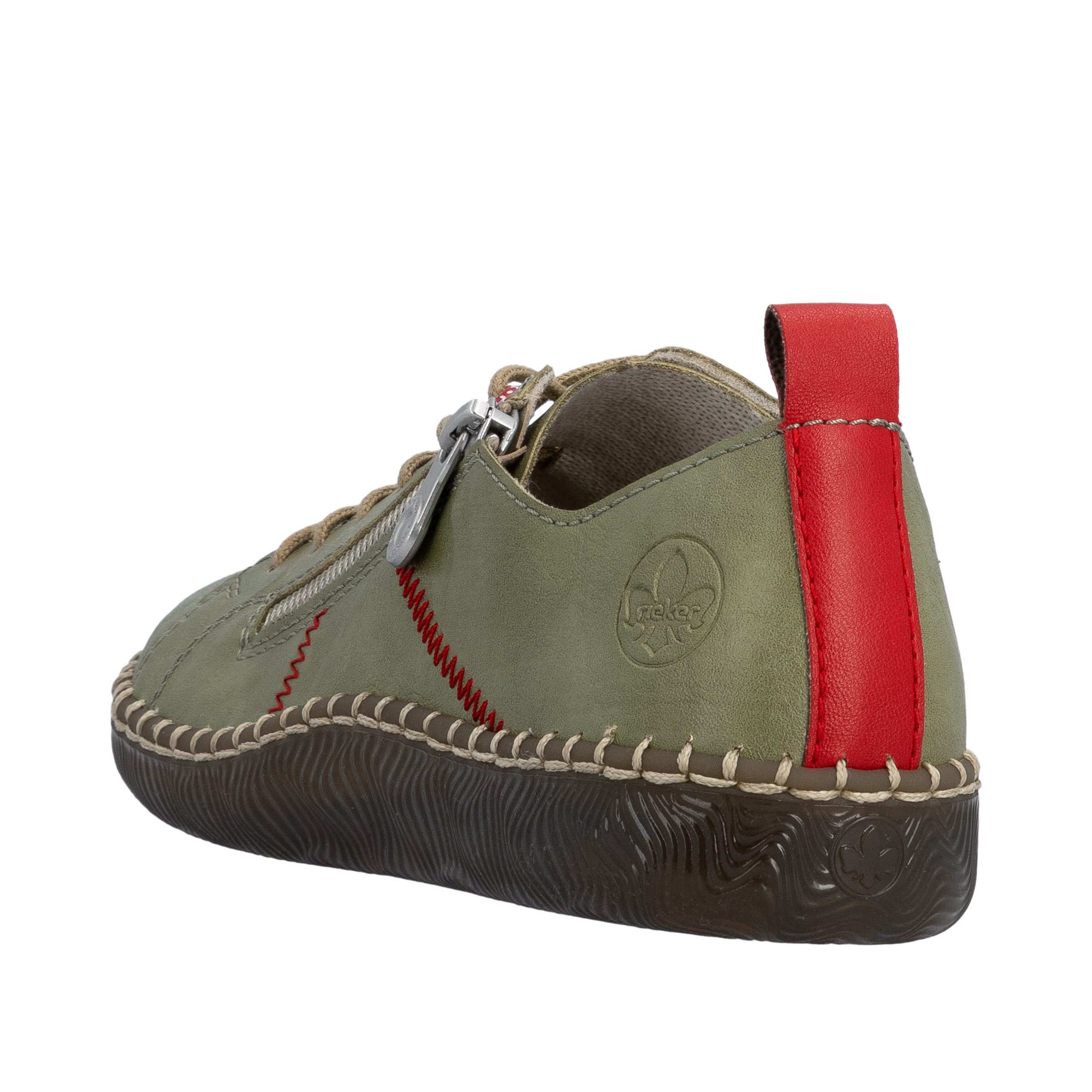 Rieker Sneaker Casual-Sneaker, Halbschuh, Schnürschuh mit Ziernaht günstig online kaufen