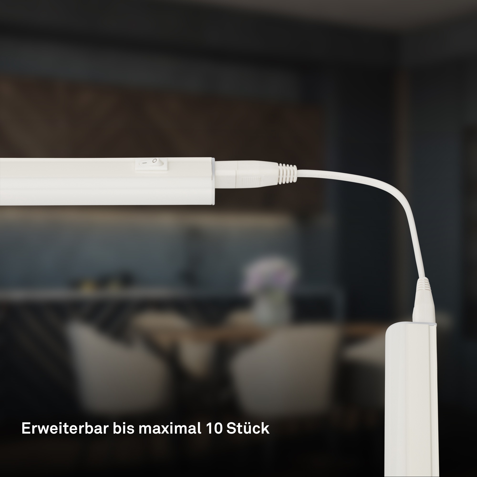 Briloner Leuchten LED Unterbauleuchte »TOOK« LED-Board 1 Stk. Neutralweiß 118,7x2,2x3 cm, Küche, Schrank, Küchenlampe, Werkstatt