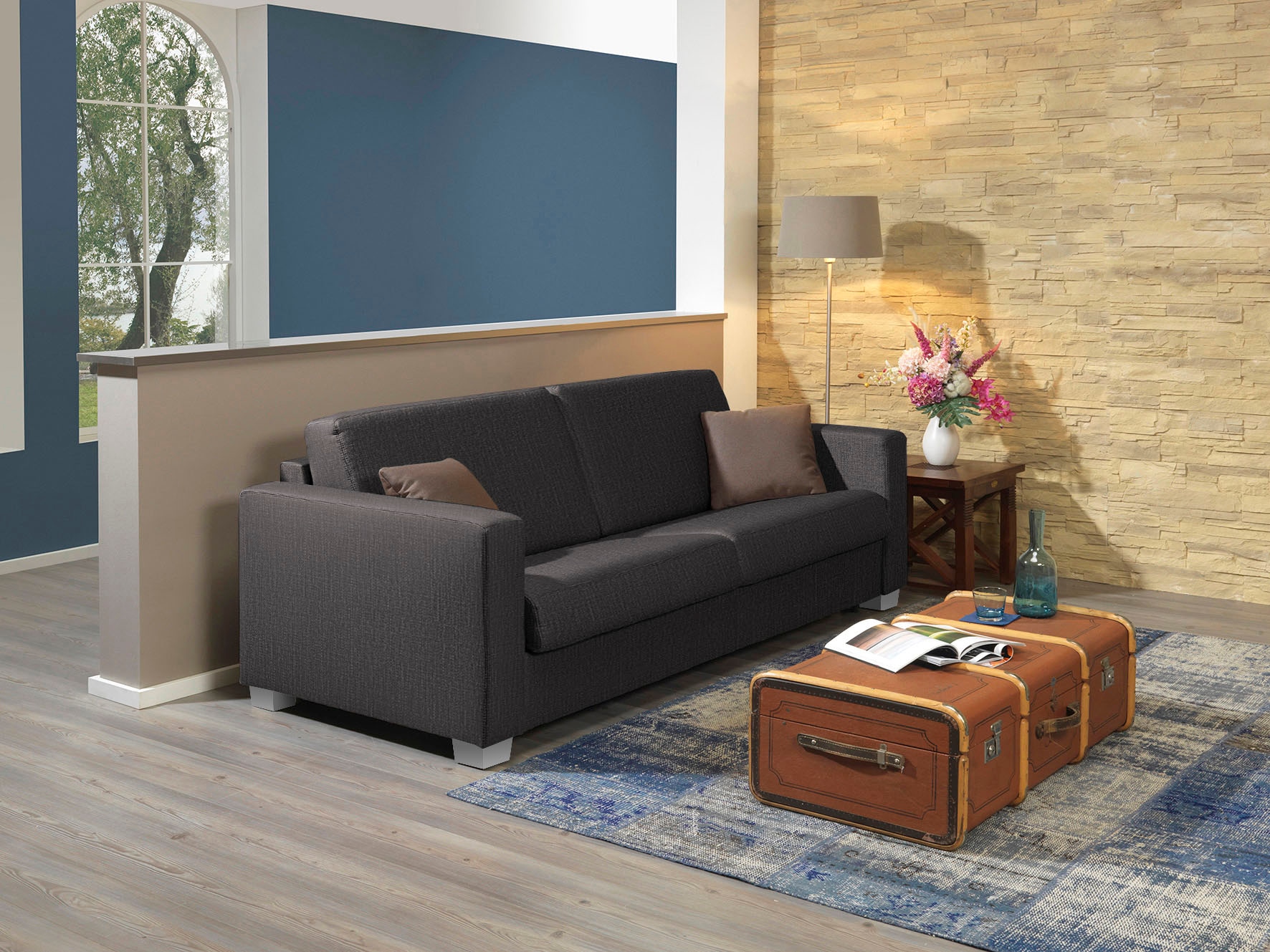 alina Schlafsofa »Verdi«, mit echter Kaltschaummatratze, zum Ausklappen, Breite 195 cm