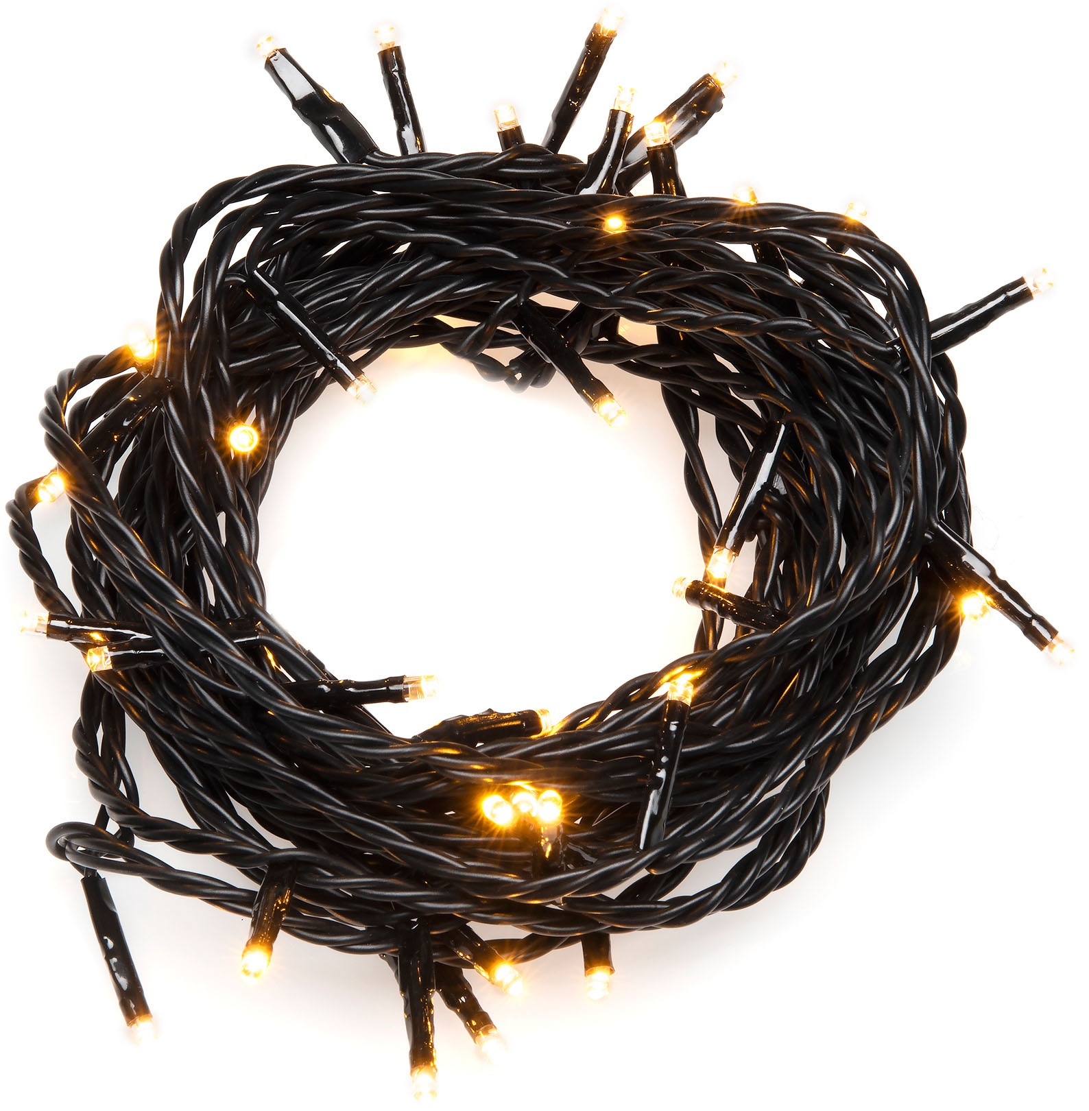 KONSTSMIDE LED-Lichterkette »Weihnachtsdeko aussen«, 120 St.-flammig, Micro LED Lichterkette, mit Multifunktion, 120 bernsteinfarbene Dioden