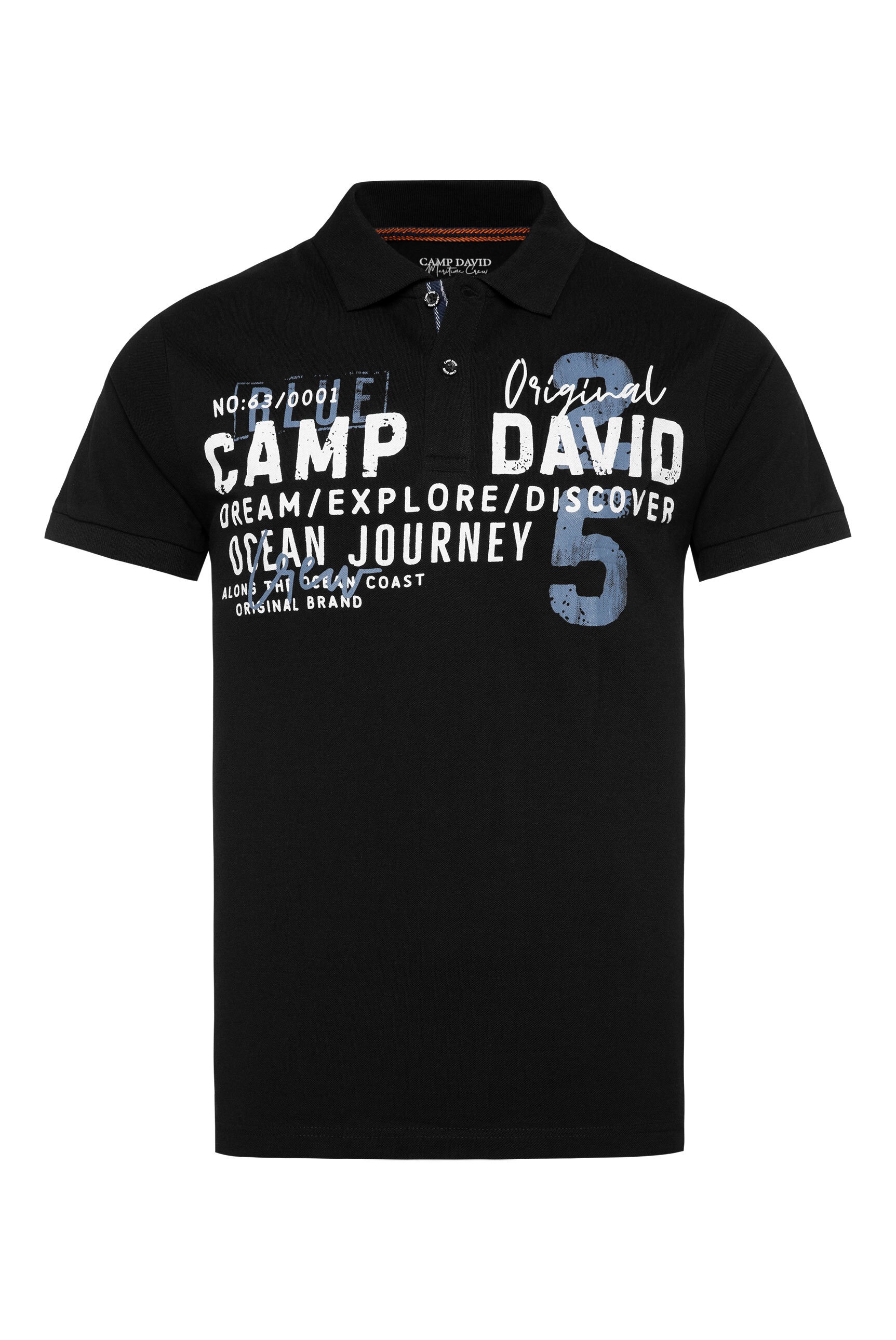 CAMP DAVID Poloshirt, aus Baumwolle