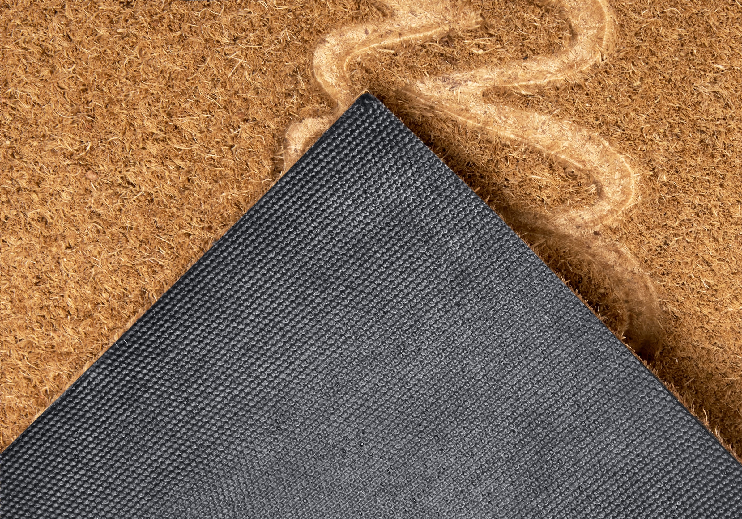 HANSE Home Fußmatte »Welcome, Türmatte«, rechteckig, 15 mm Höhe, Kokos, Schmutzfangmatte, Outdoor, Rutschfest, Innen, Kokosmatte, Flur