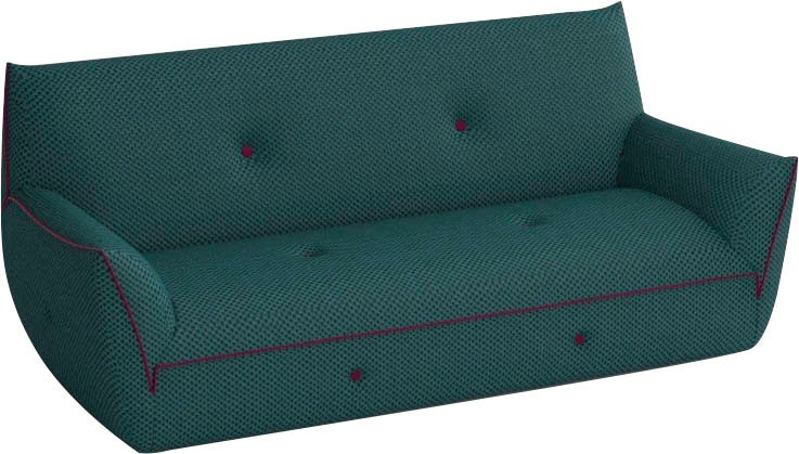 Egoitaliano 2,5-Sitzer »Yuki, extravagantes Design und höchster Sitzkomfort, tolle Details«, Solitärmöbel, mit bioelasatische MIcrofaser BOUNCE bezogen
