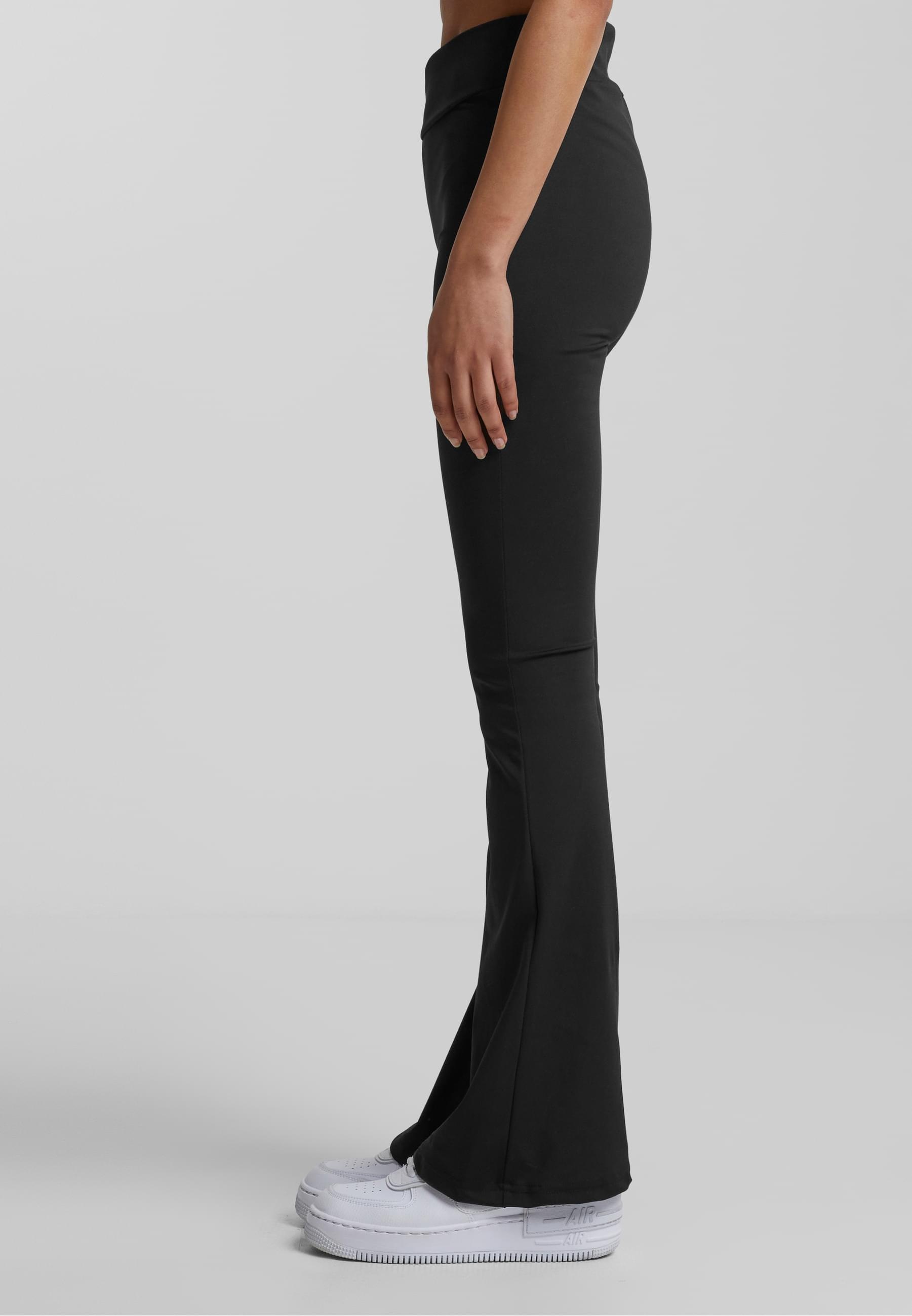 URBAN CLASSICS Leggings »Urban Classics Damen Ladies Recycled High Waist Flared Leggings«, (1 tlg.)