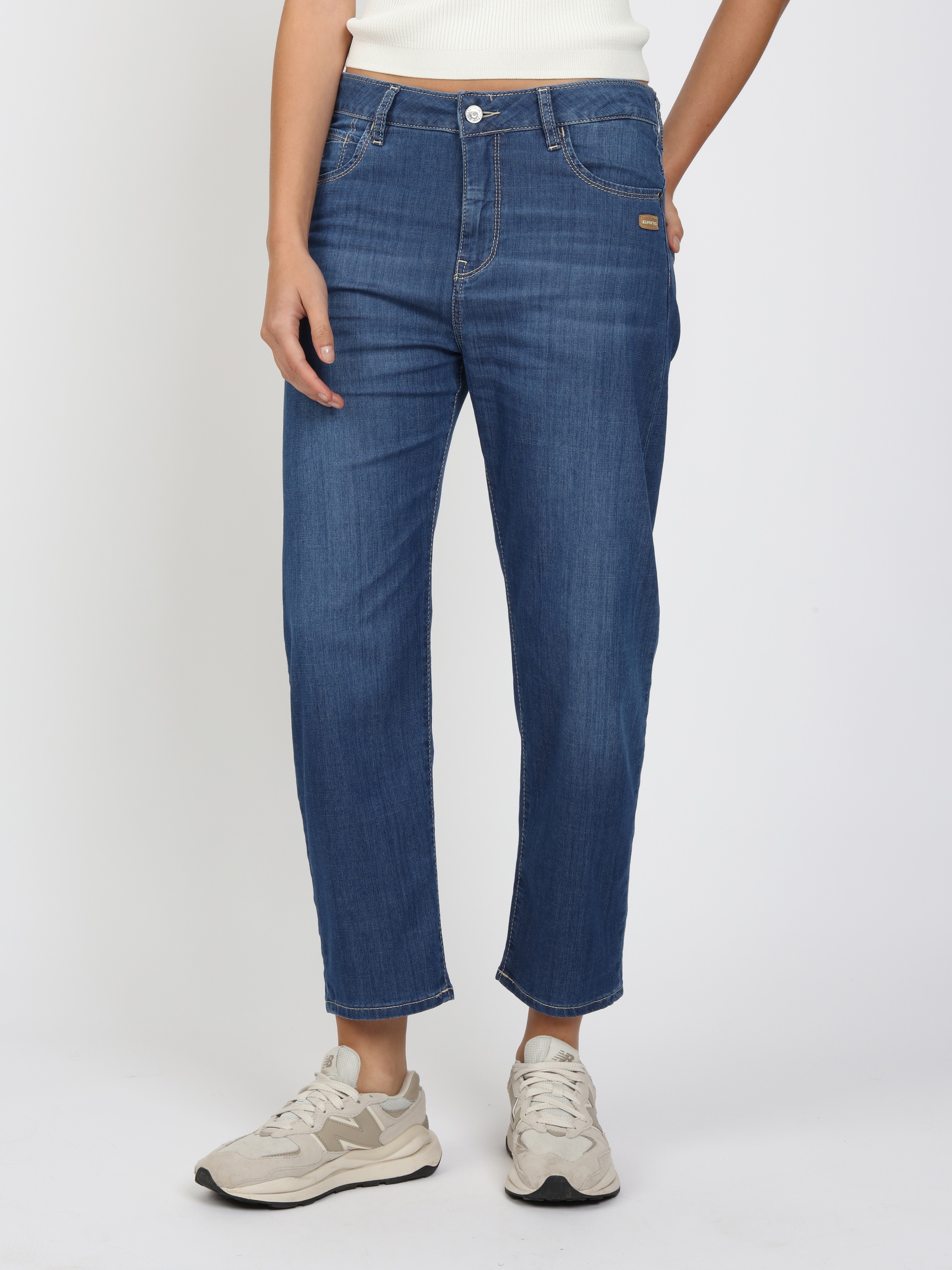 GANG 5-Pocket-Jeans "94IDA" Light Denim, O-Shape, cropped