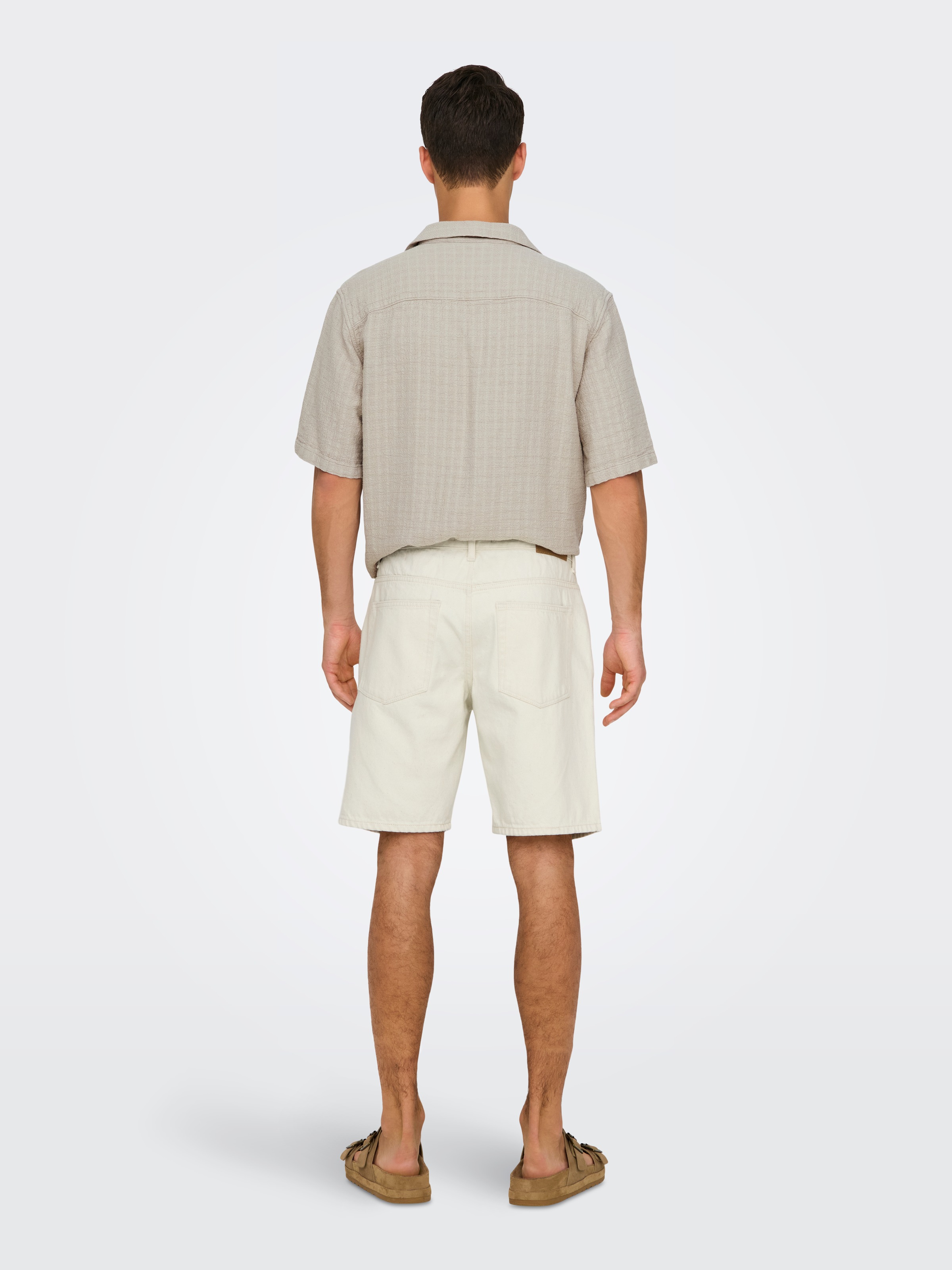 ONLY & SONS Shorts »ONSEDGE ECRU 2044 PIM DNM SHORTS«