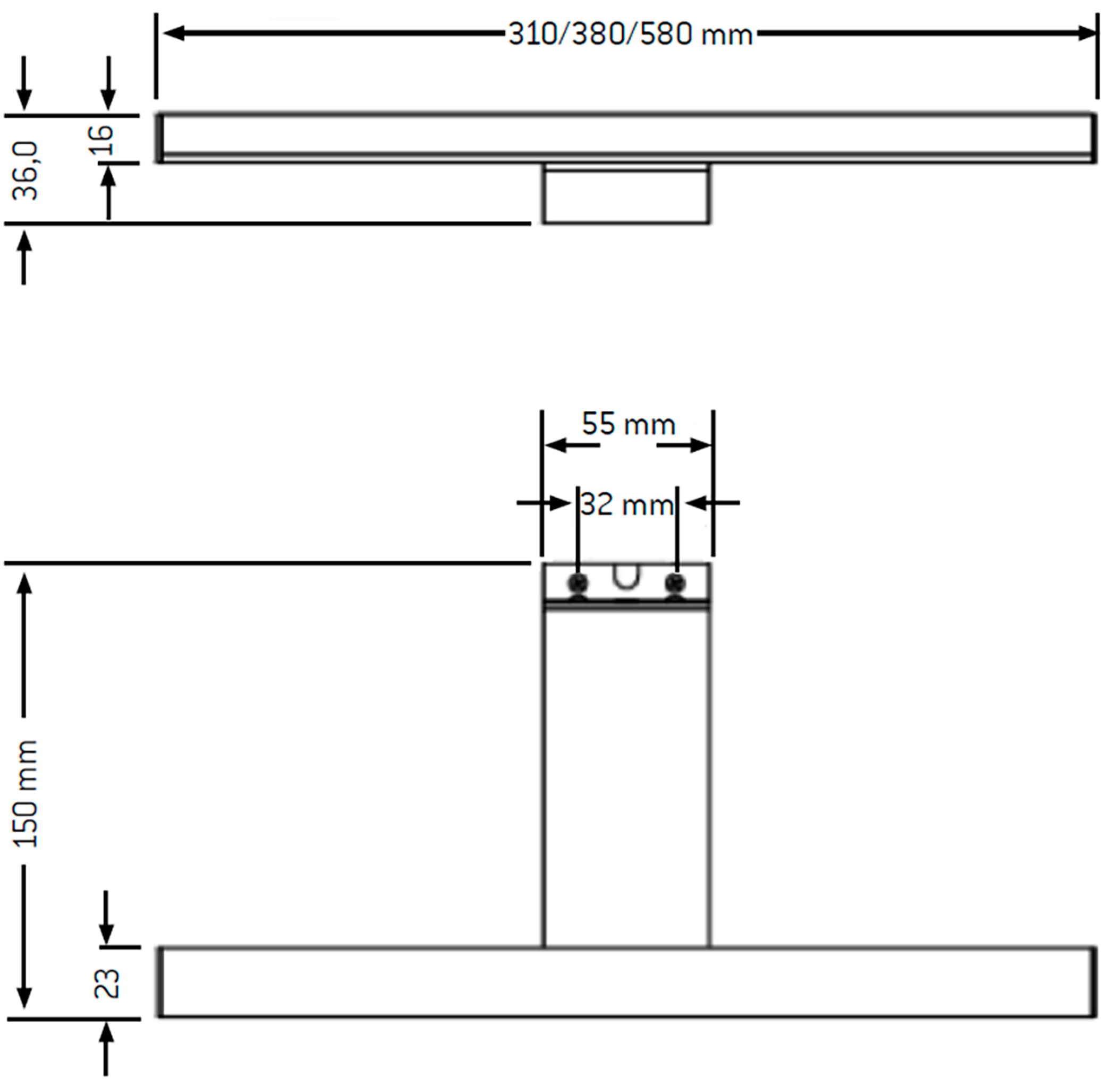 Spiegelleuchte Loevschall Lagan«, bestellen inkl. »LED | Aufsatzleuchte Transformator BAUR