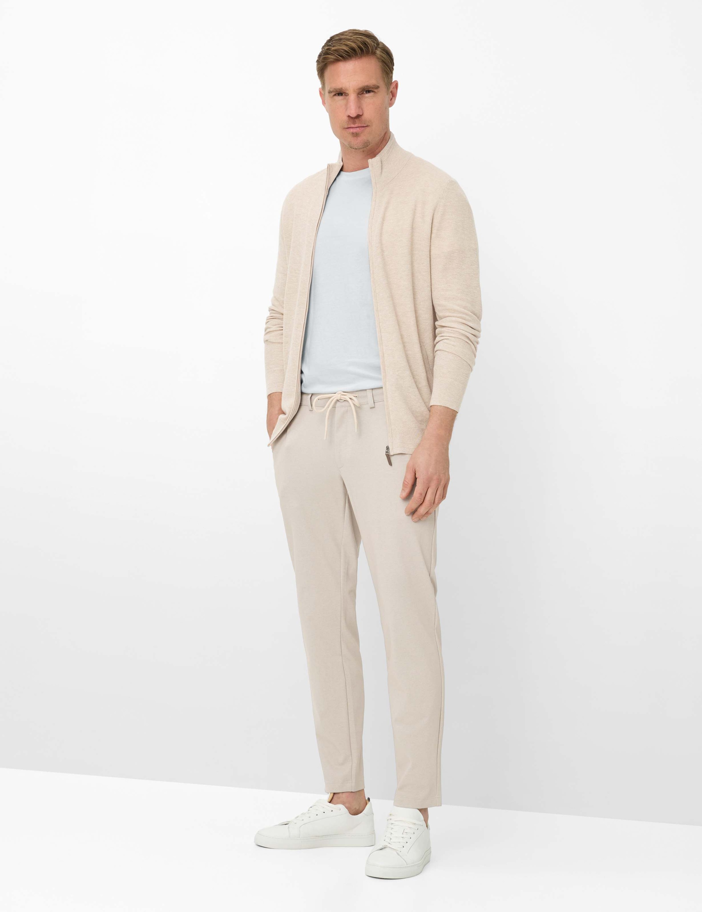Chinohose BRAX "Style PHIL", Herren, Gr. 36, Länge 30, beige, 33% Polyester, 32% Polyamid, 30% Baumwolle, 5% Elasthan, Hosen Chinohose 2