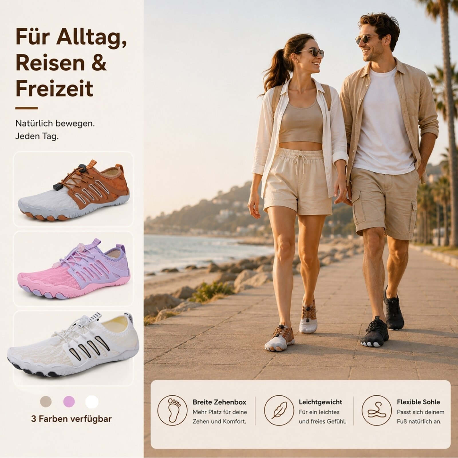 DOTALES Barfußschuh »Slipstep Barfußschuhe Damen & Herren Barfußschuhe«  Minimalschuhe