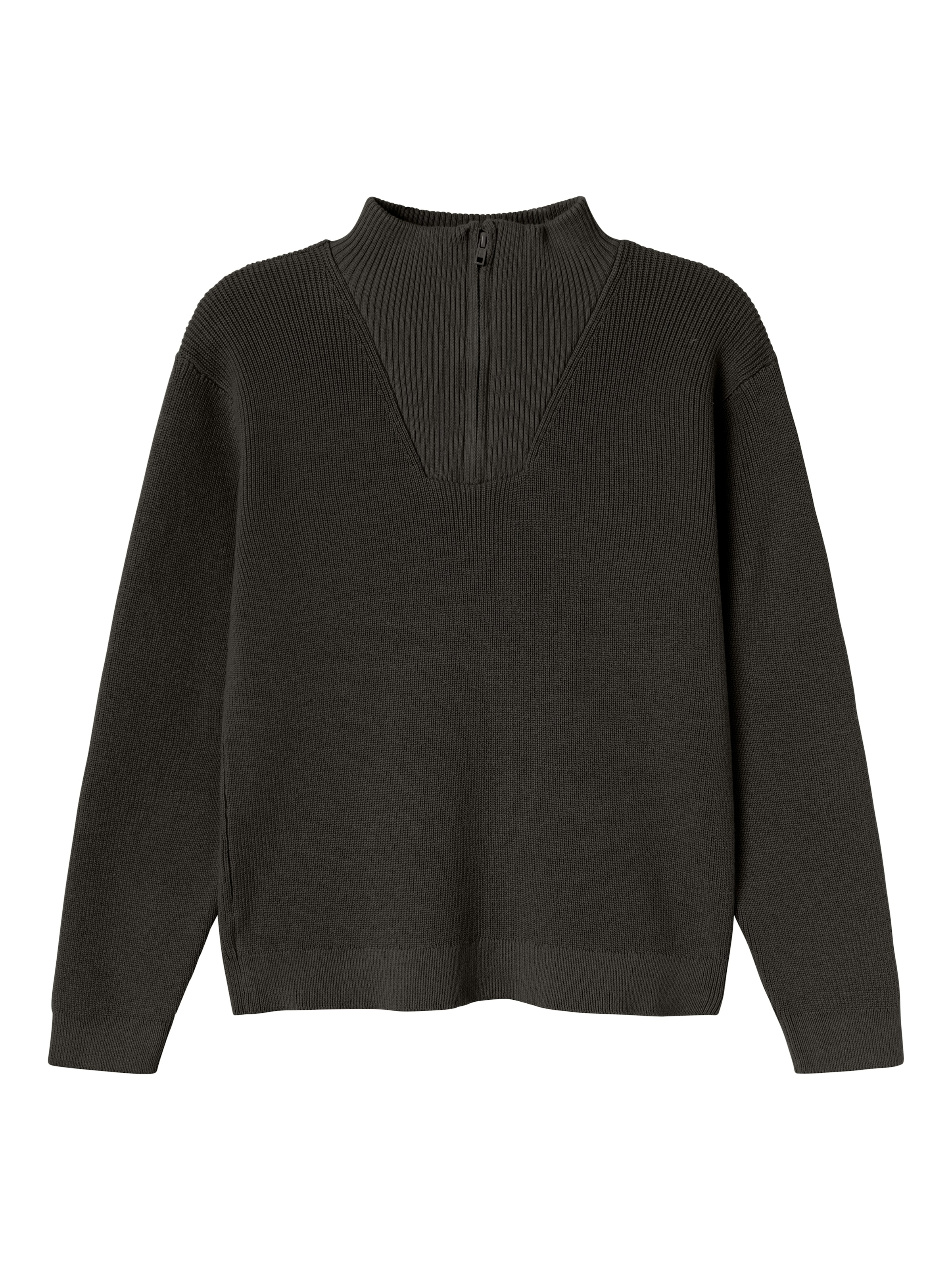 Name It Strickpullover "NKMNESOLLE LS KNIT NOOS" mit Troyer-Kragen