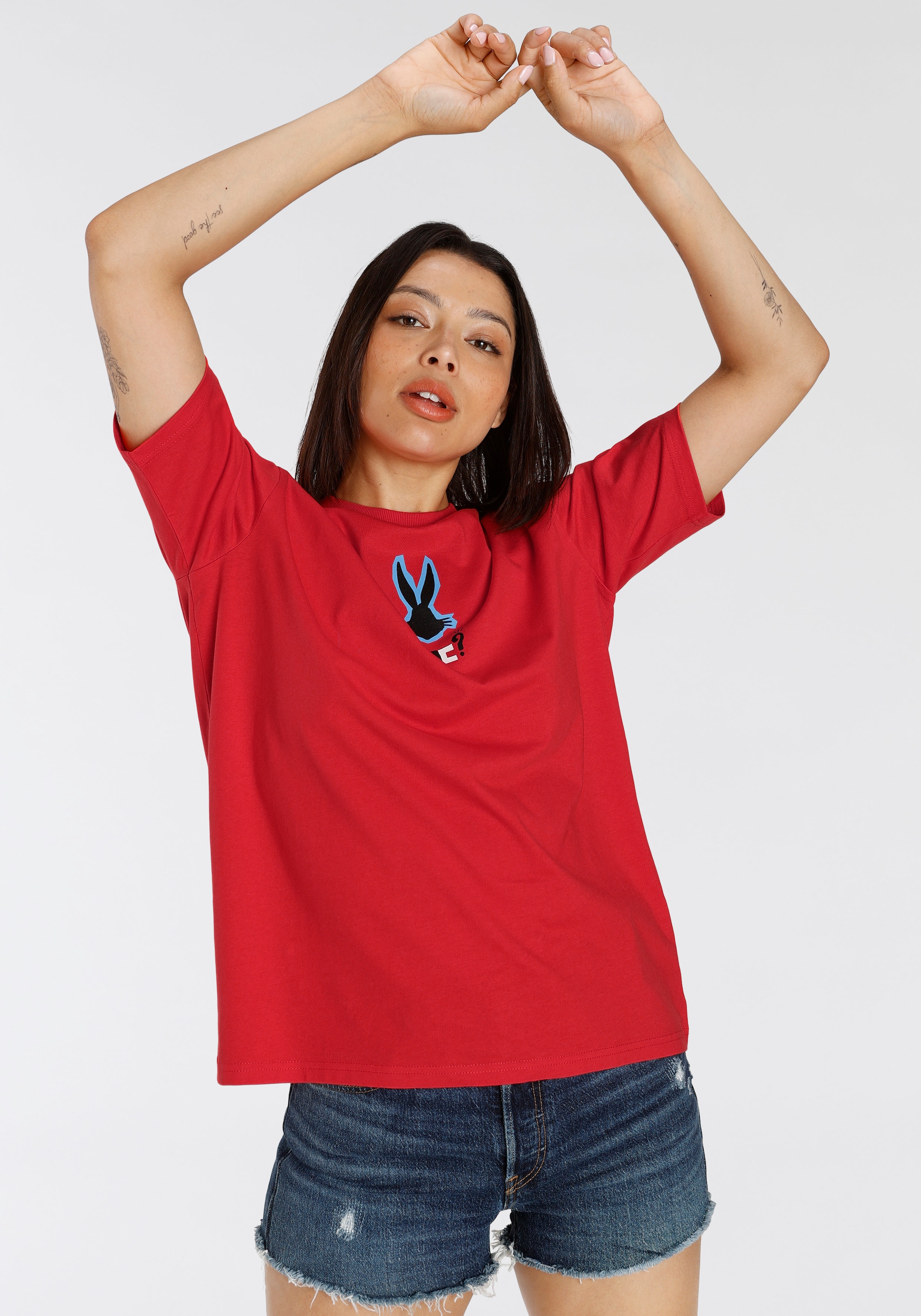 Capelli New York T-Shirt, mit Comic-Motiv Duffy Duck mit Bugs Bunny für  bestellen | BAUR