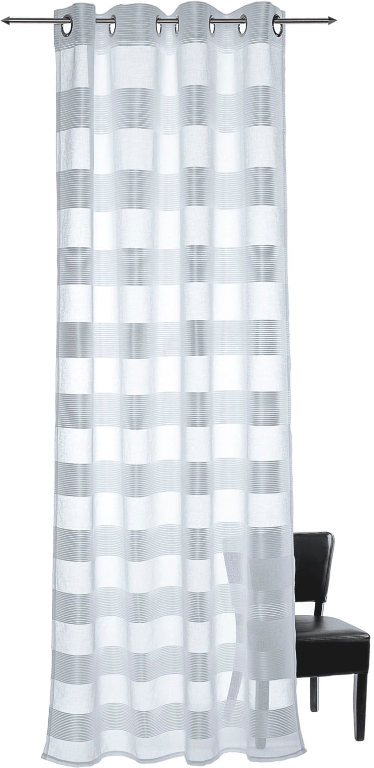 decolife Vorhang »Ella«, (1 St.), HxB: 245x135, Ösen-Vorhang mit  Querstreifen kaufen | BAUR