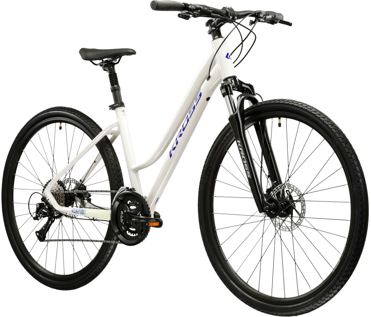 KROSS Crossrad "Evado 4.0", 48cm, 28 Zoll (71,12cm) hinten: 28 Zoll (71,12cm), grau, Fahrräder