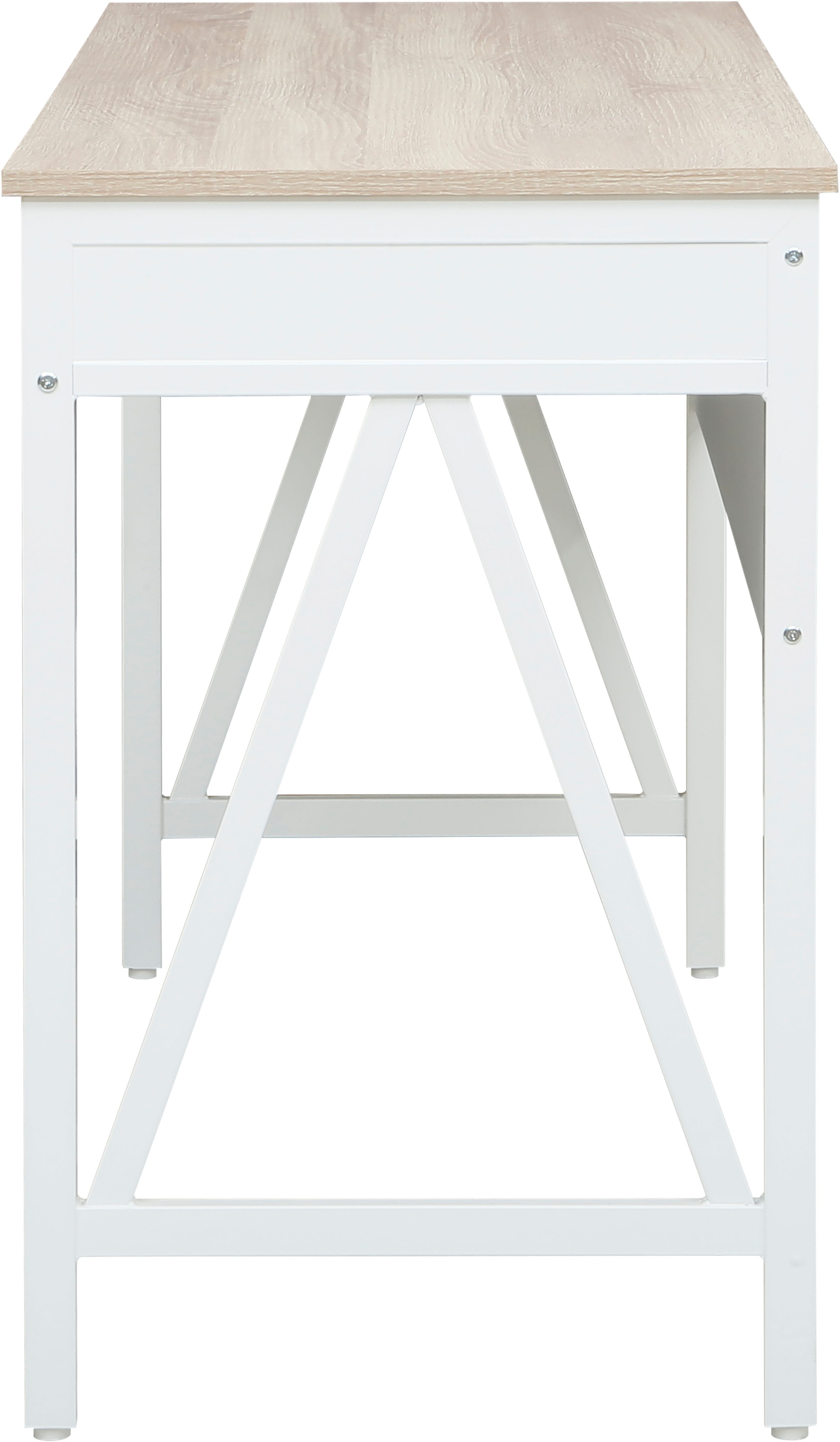 Home affaire Schreibtisch »Bellerie«, Landhausoptik, Soft-Close, kratzfeste Oberfläche, Breite 120 cm