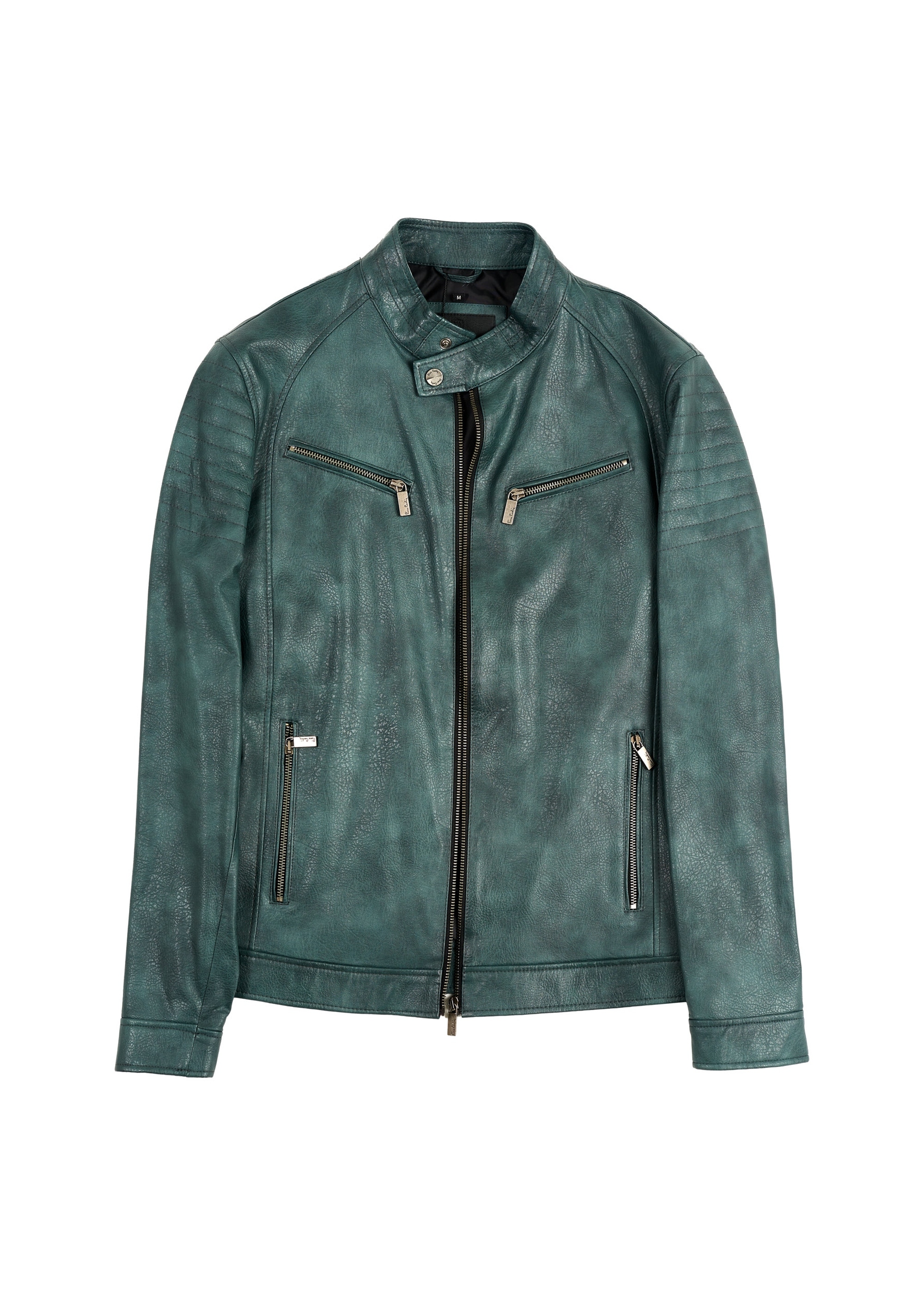 Pierre Cardin Lederimitatjacke, im angesagten Biker-Stil