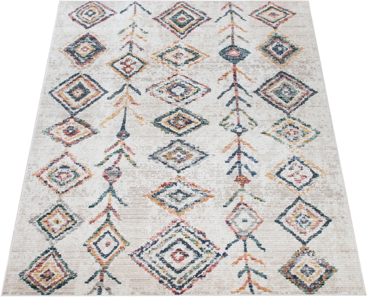 Paco Home Teppich "Kayacik 578" Kurzflor, Rauten Muster, ideal im Wohnzimme günstig online kaufen