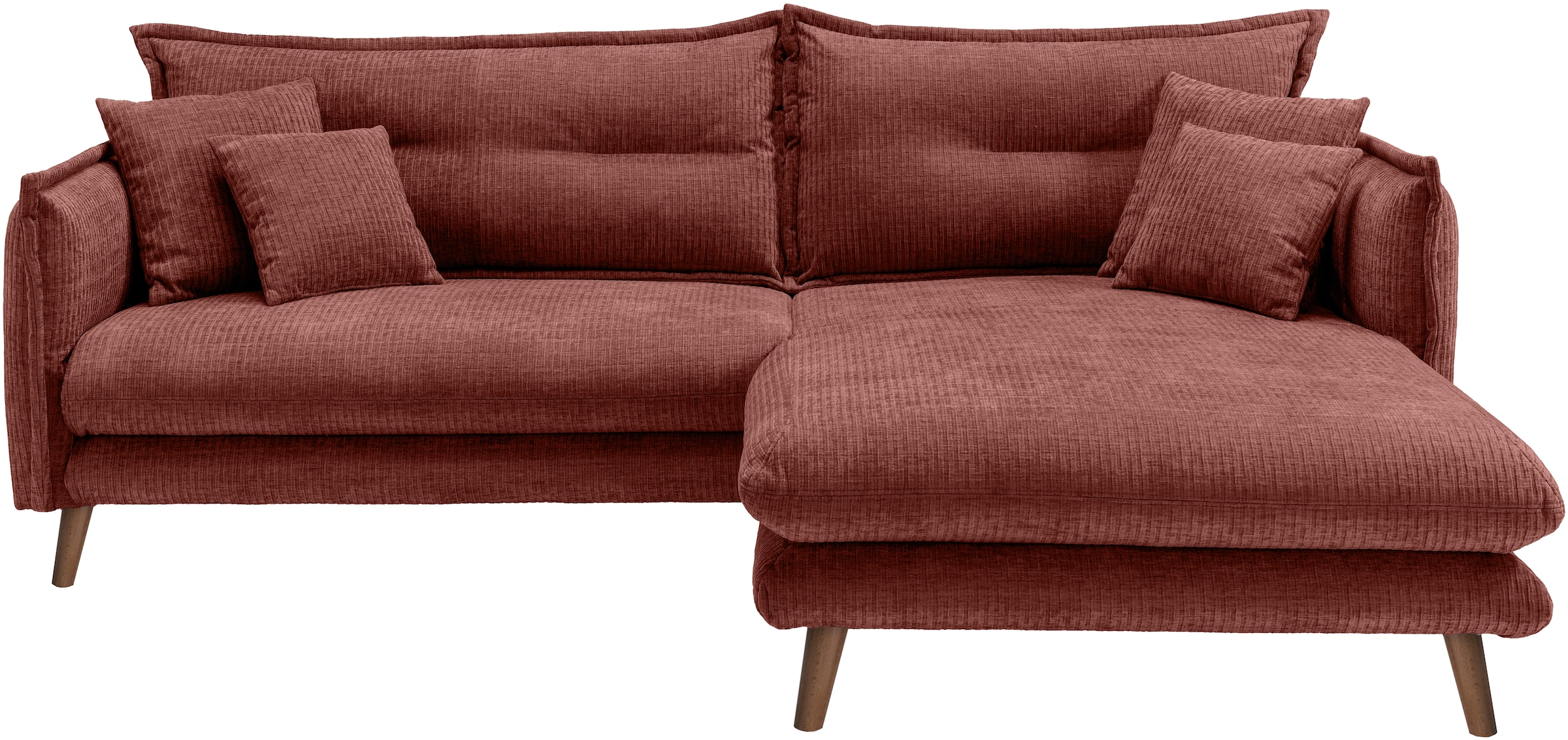 INOSIGN Ecksofa "Lazio modern und bequem, schmale Armlehnen, tolle Detailve günstig online kaufen