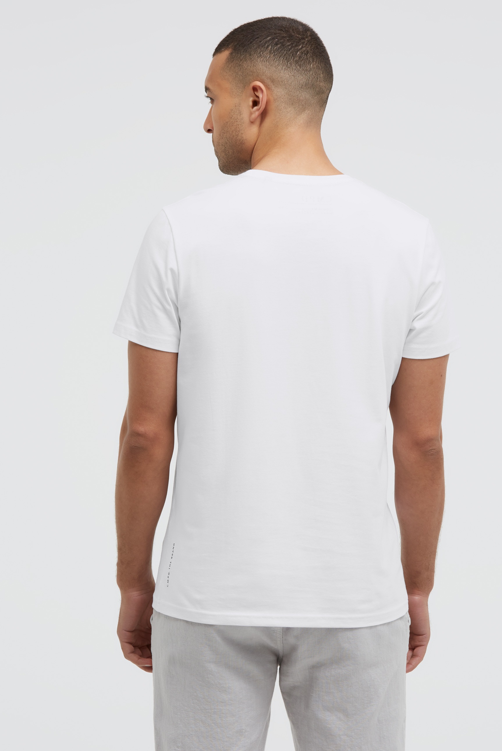 CMPD Rundhalsshirt mit Baumwolle