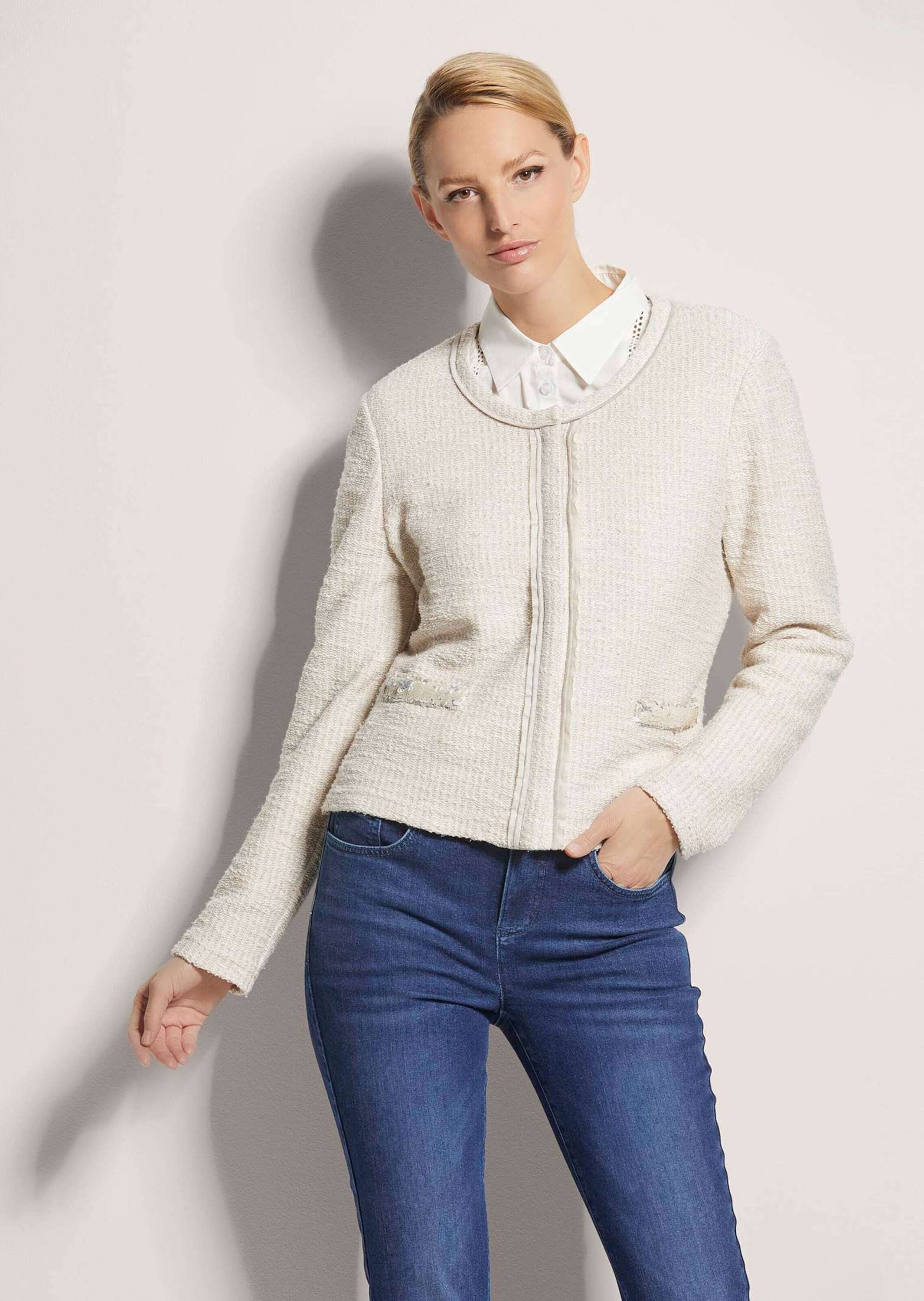 MADELEINE Kurzjacke "Sweatjacke Kurze Sweat-Jacke mit Pailletten" günstig online kaufen