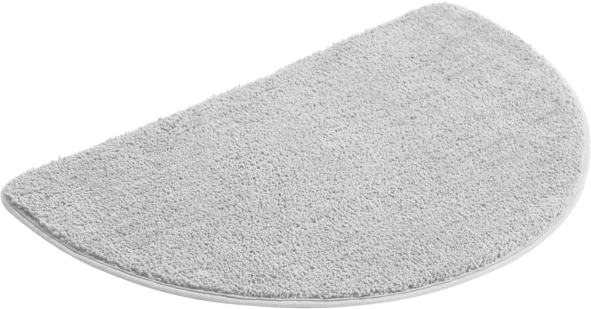 my home Badematte »Regona, Badteppich, Badvorleger, Badezimmer Teppich«, rutschhemmend beschichtet, fußbodenheizungsgeeignet-schnell trocknend-strapazierfähig, Uni Farben, besonders weich, als rechteckig und halbrund erhältlich
