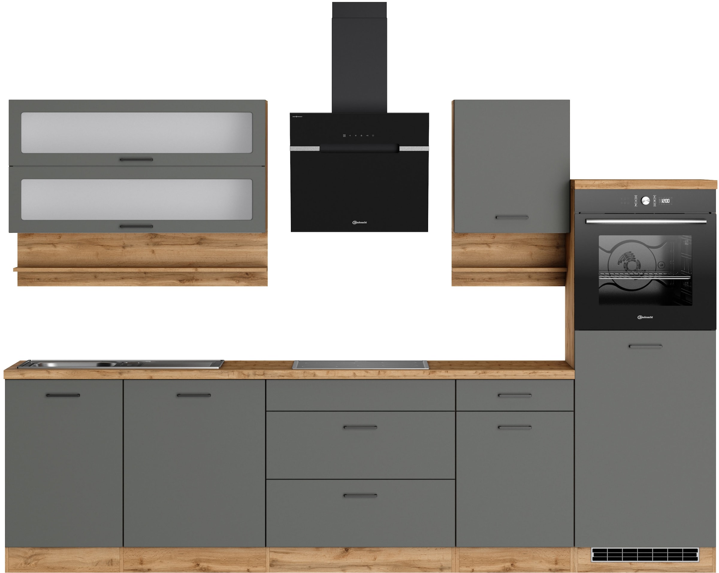 KOCHSTATION Küchenzeile "Betty", Breite 300 cm, mit E-Geräten von Bauknecht günstig online kaufen