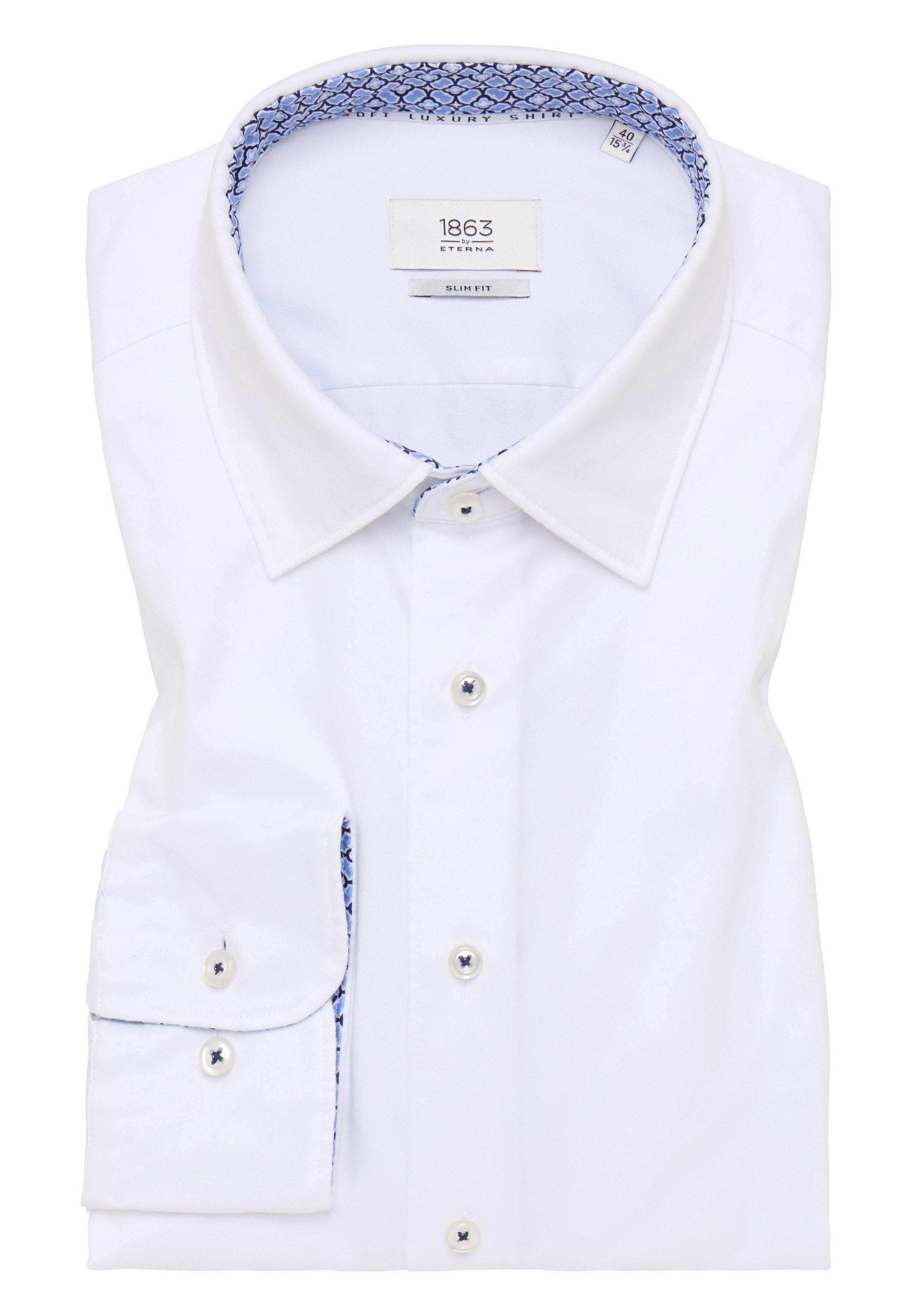 Eterna Langarmhemd »SLIM FIT«, EASY IRON (bügelleicht)